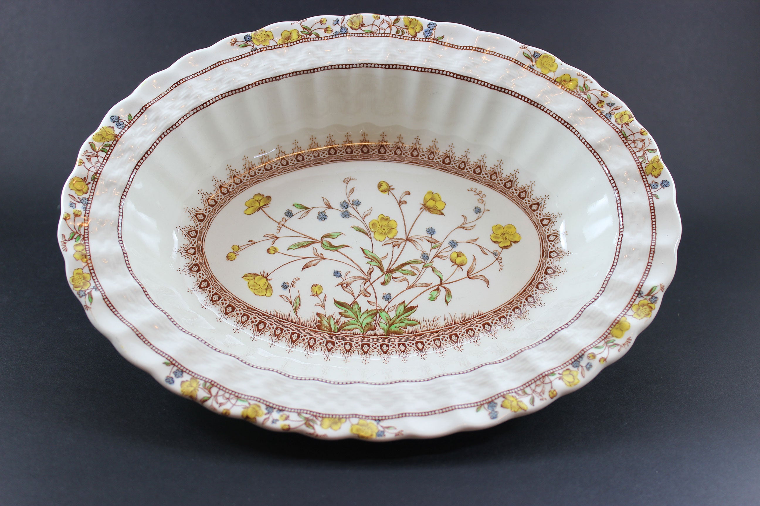 Copeland Spode, Buttercup , Oval Serving Bowl