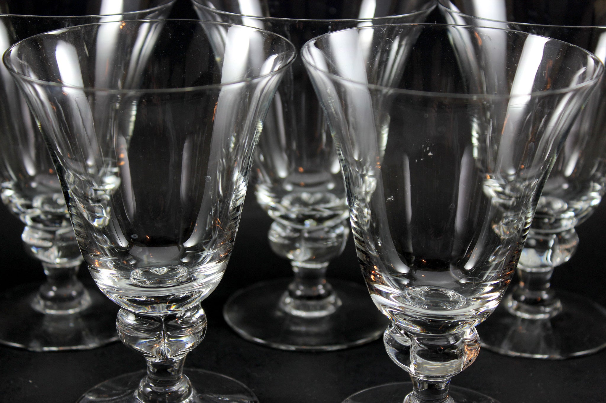 Crystal Water Goblets, Gulli-Ingrid (Clear) by Swedish