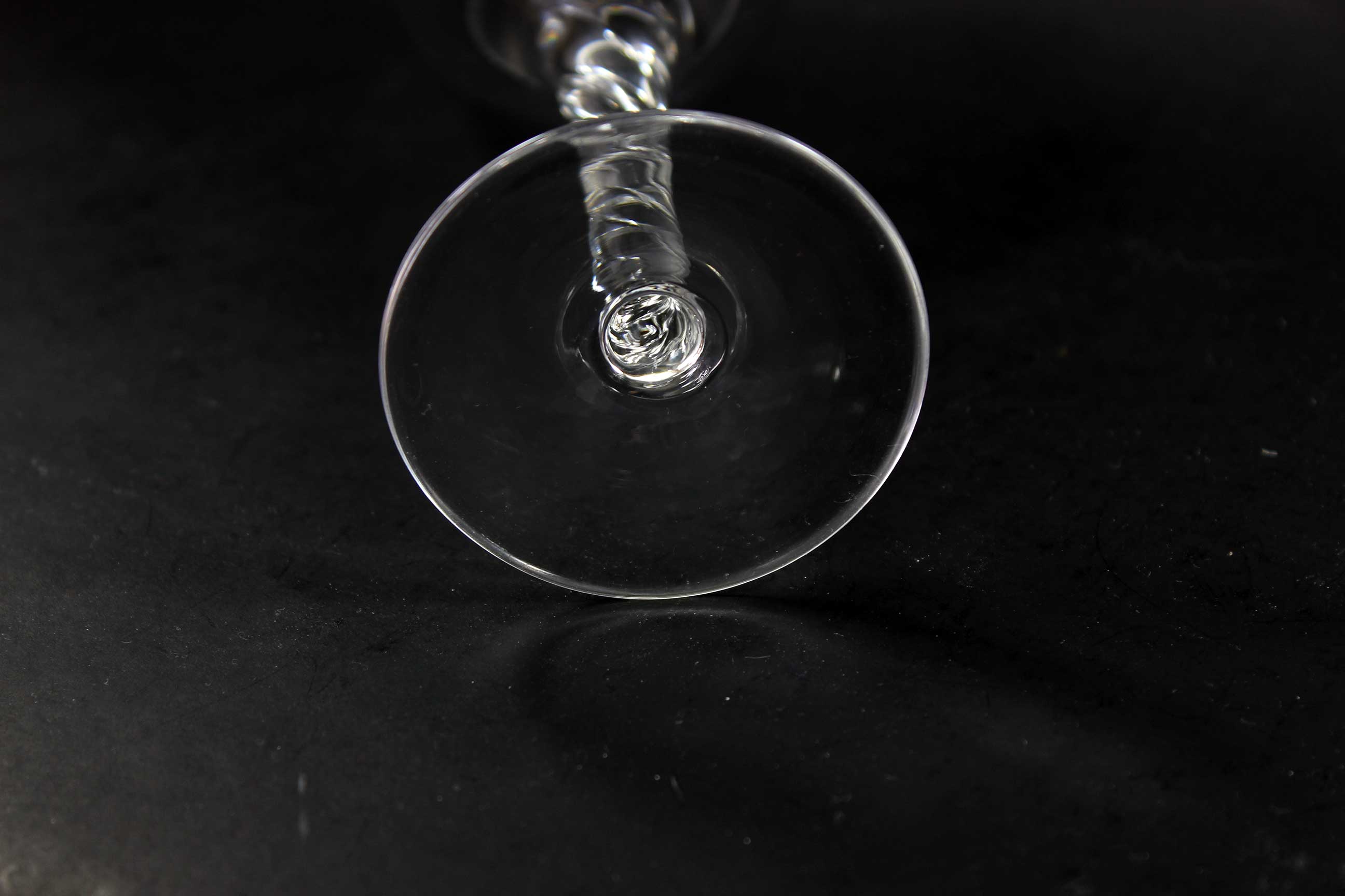 Orrefors Crystal Stemware, Ann Pattern, Twisted Stem, White