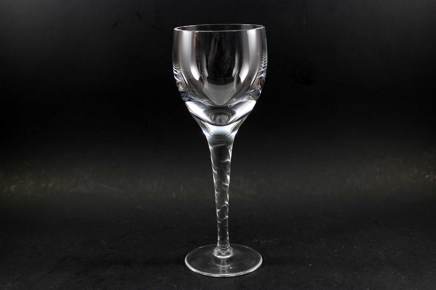 Orrefors Crystal Stemware, Ann Pattern, Twisted Stem, White