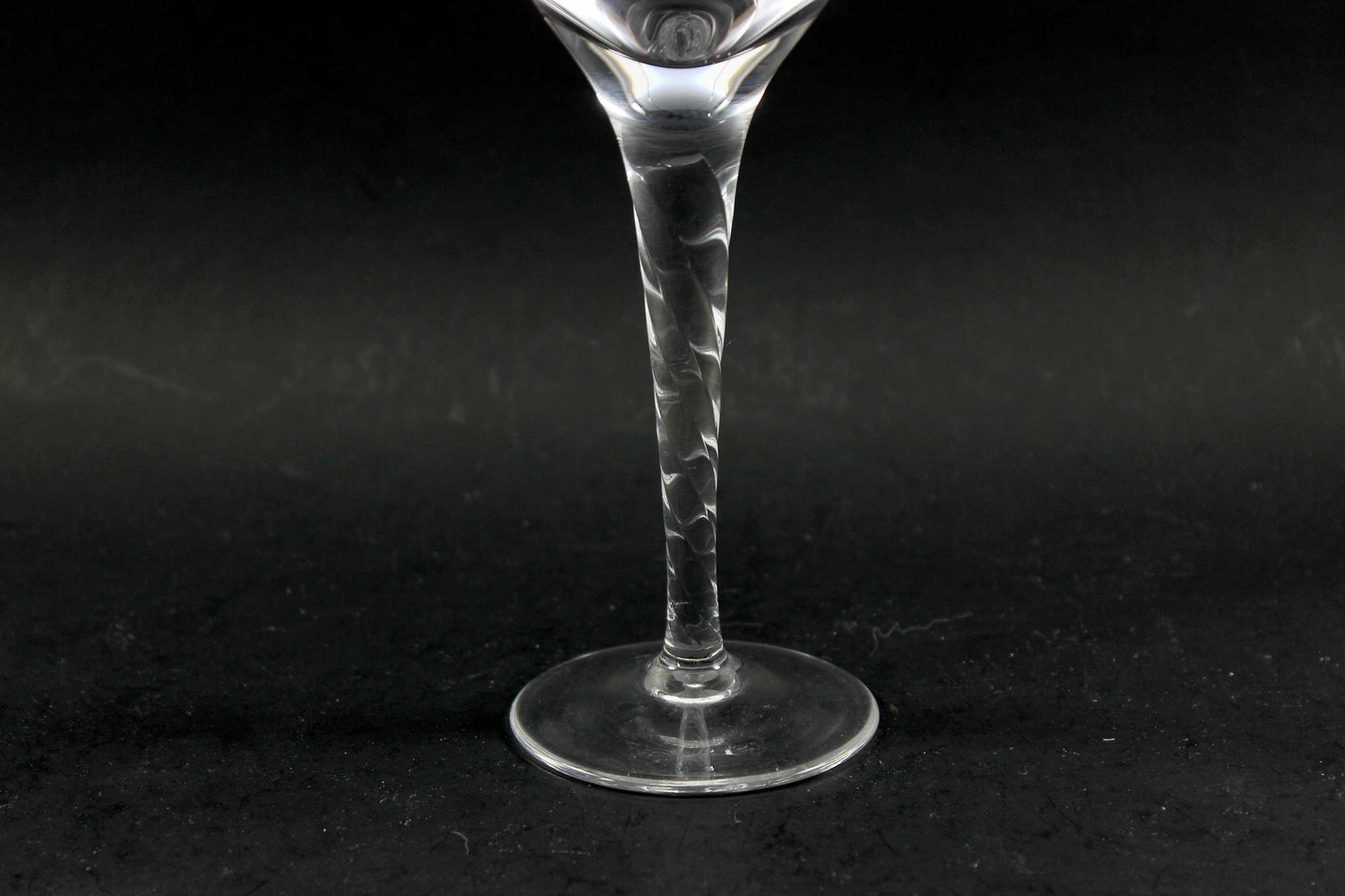 Orrefors Crystal Stemware, Ann Pattern, Twisted Stem, White