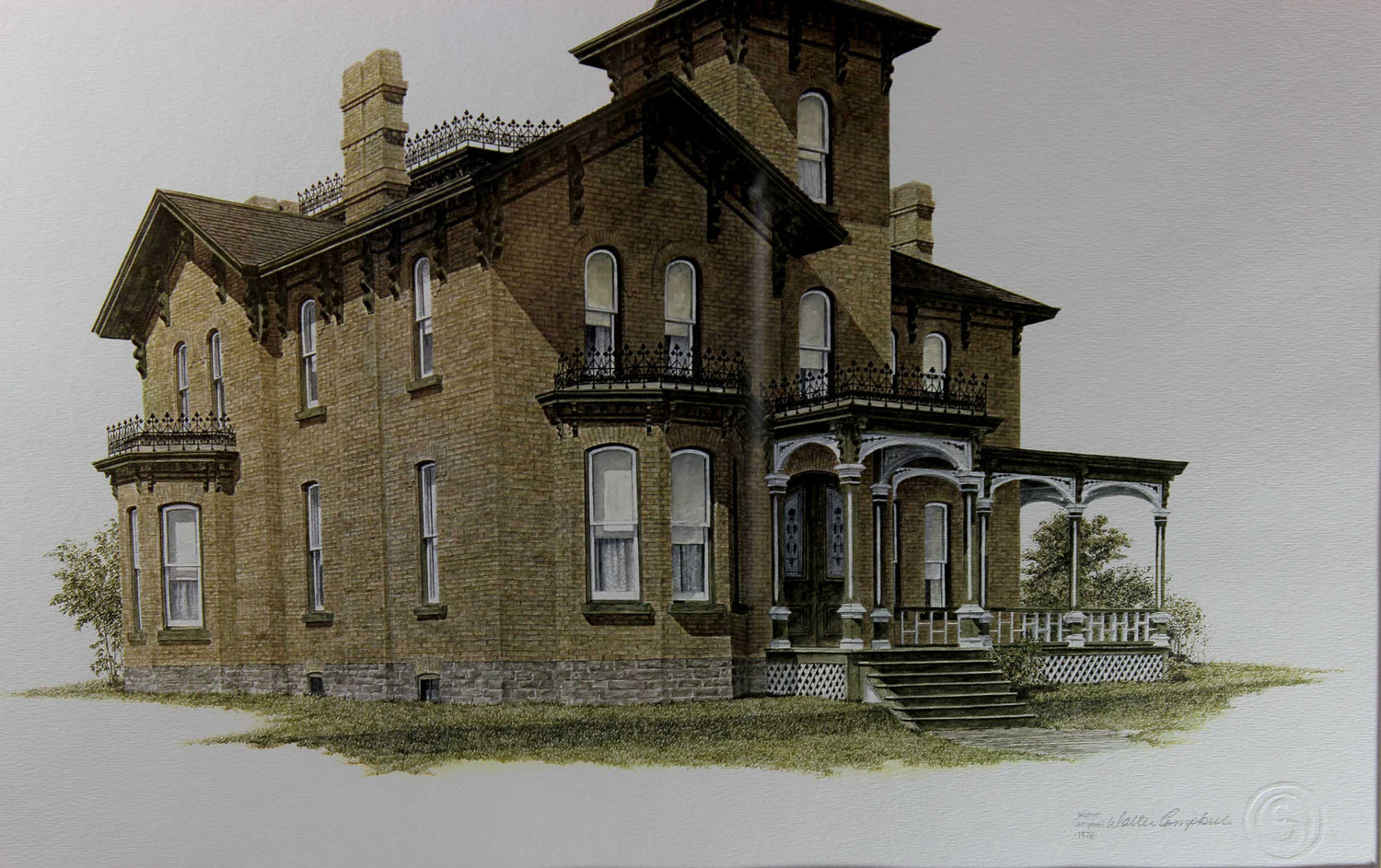 Walter Campbell, Signed Print, Bigelo House
