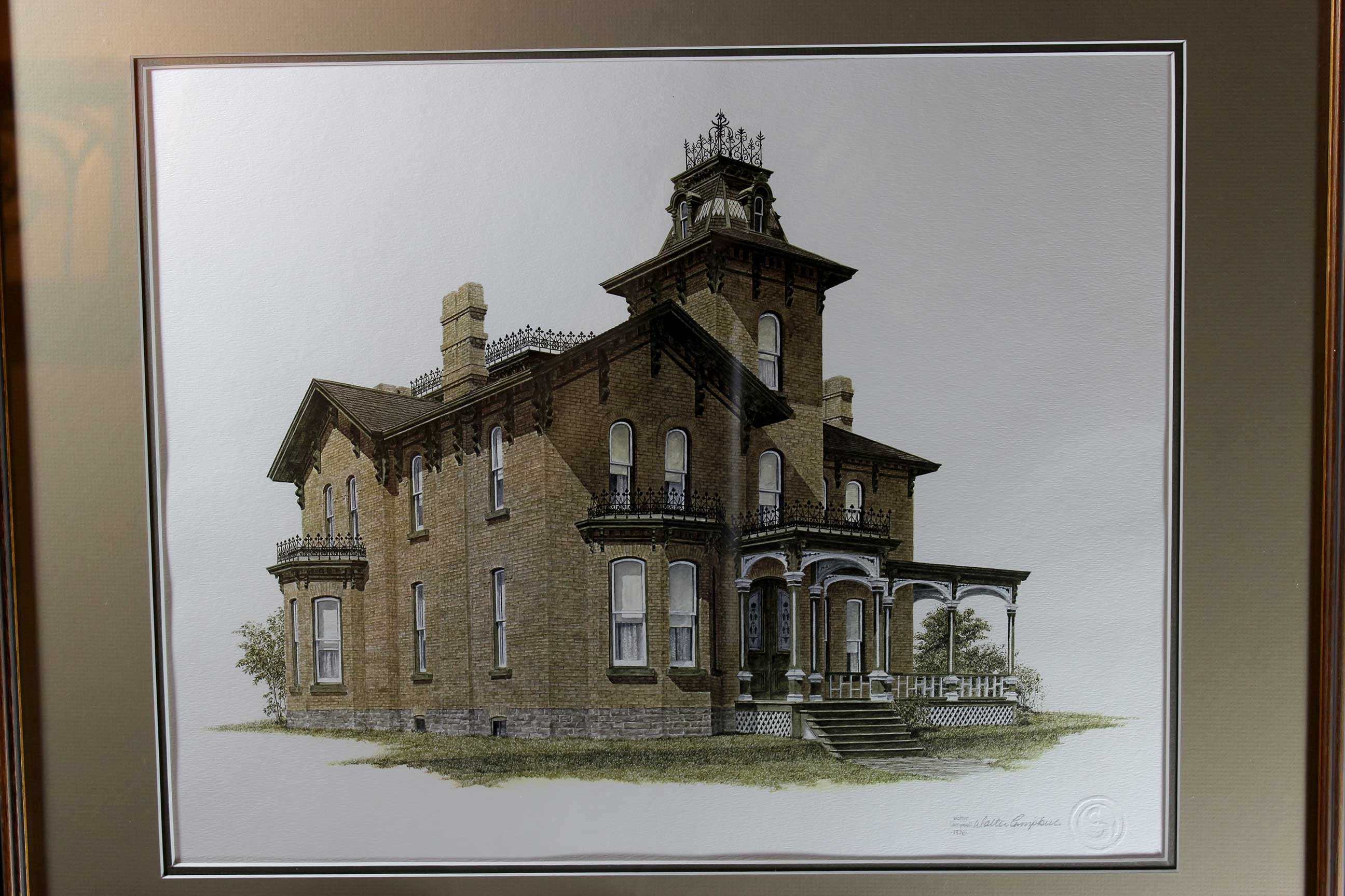 Walter Campbell, Signed Print, Bigelo House
