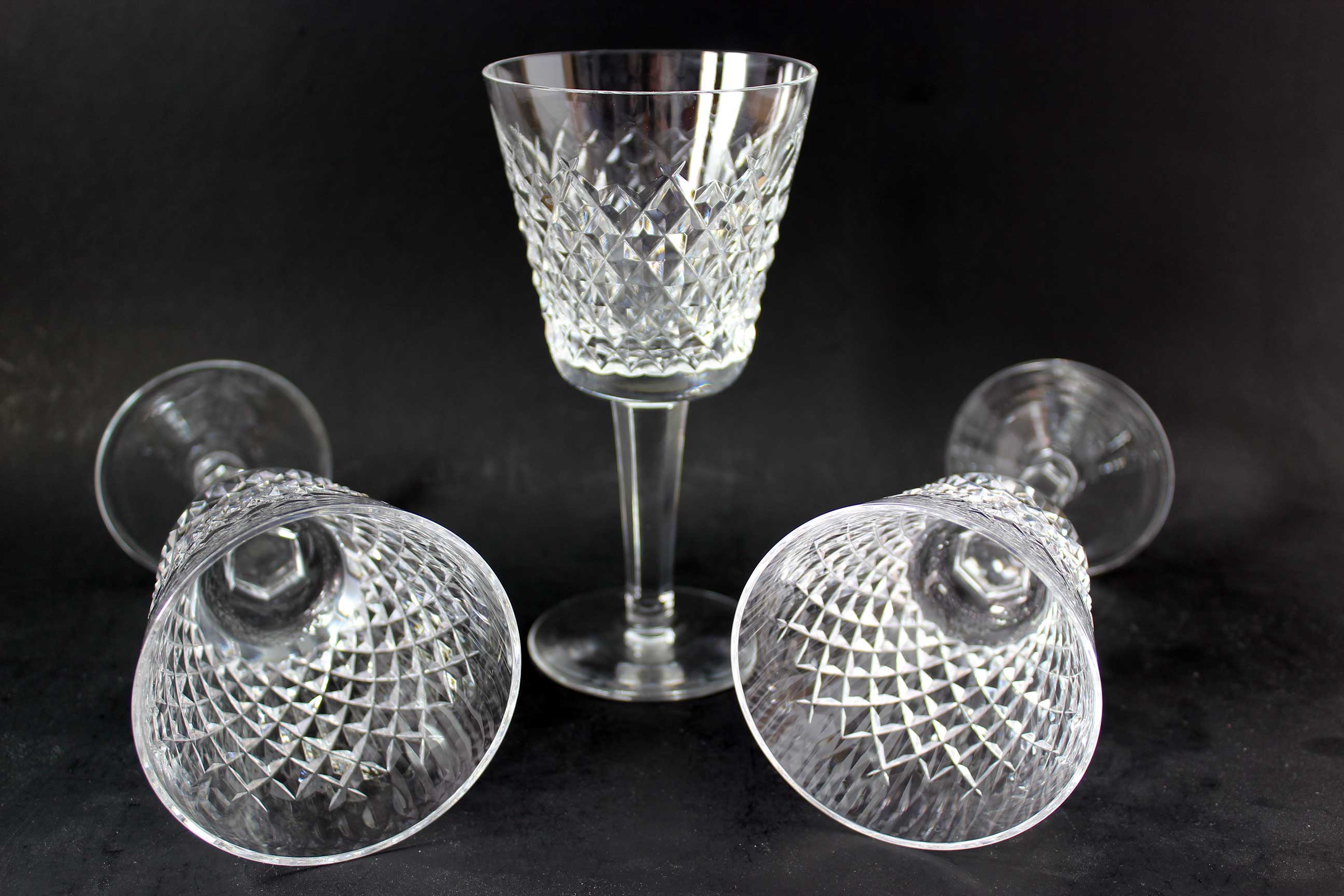 Waterford Crystal, Vintage Alana, Claret Wine Glasses