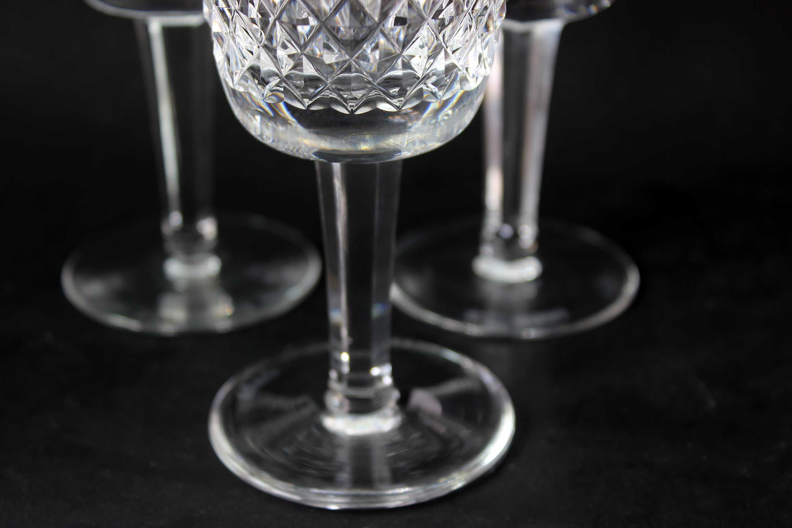 Waterford Crystal, Vintage Alana, Claret Wine Glasses
