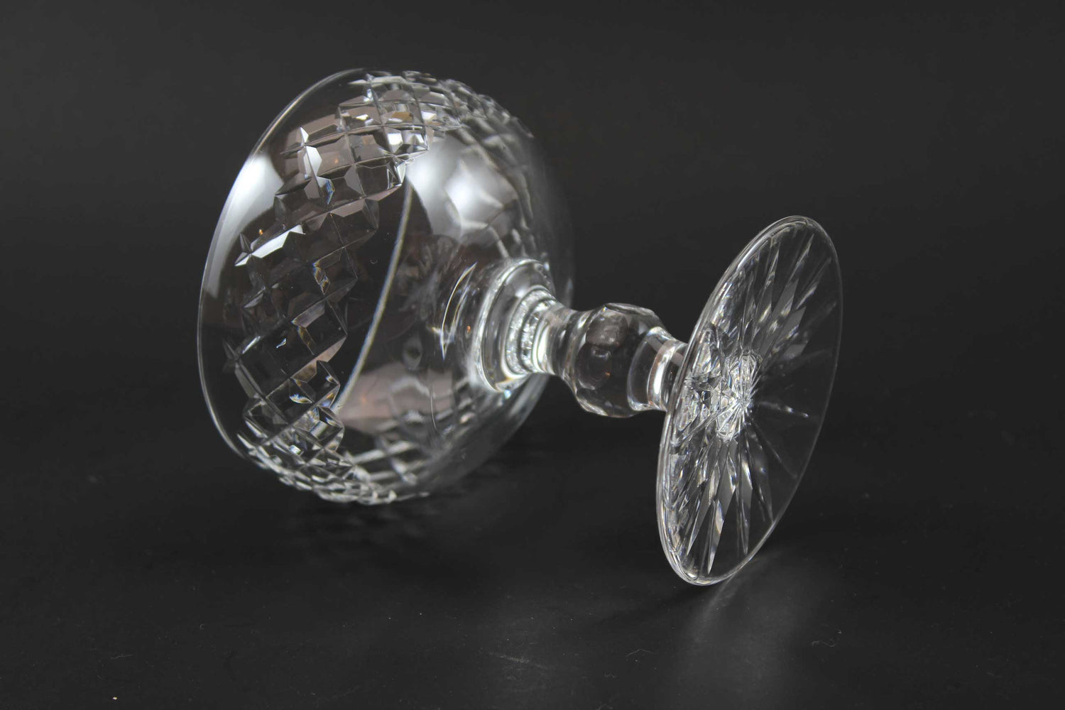 Waterford Crystal-Champagne in Boyne Pattern (Cut Foot)