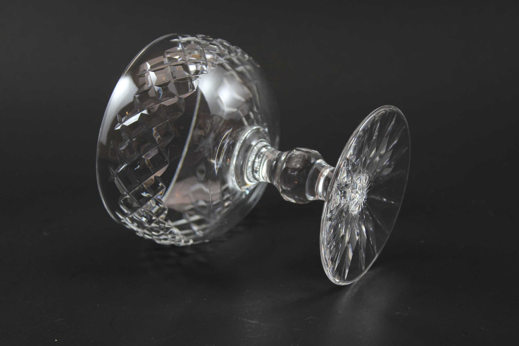 Waterford Crystal-Champagne in Boyne Pattern (Cut Foot)