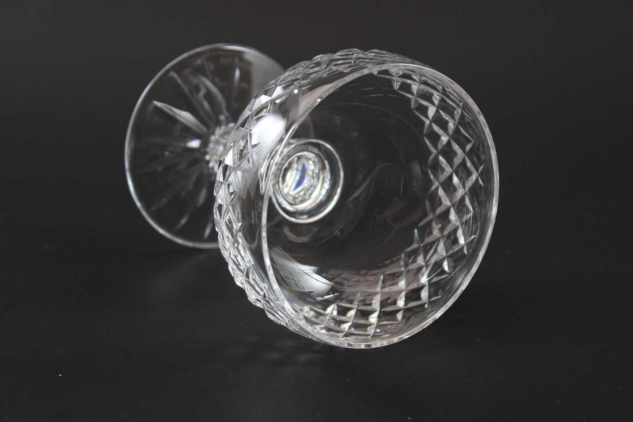 Waterford Crystal-Champagne in Boyne Pattern (Cut Foot)