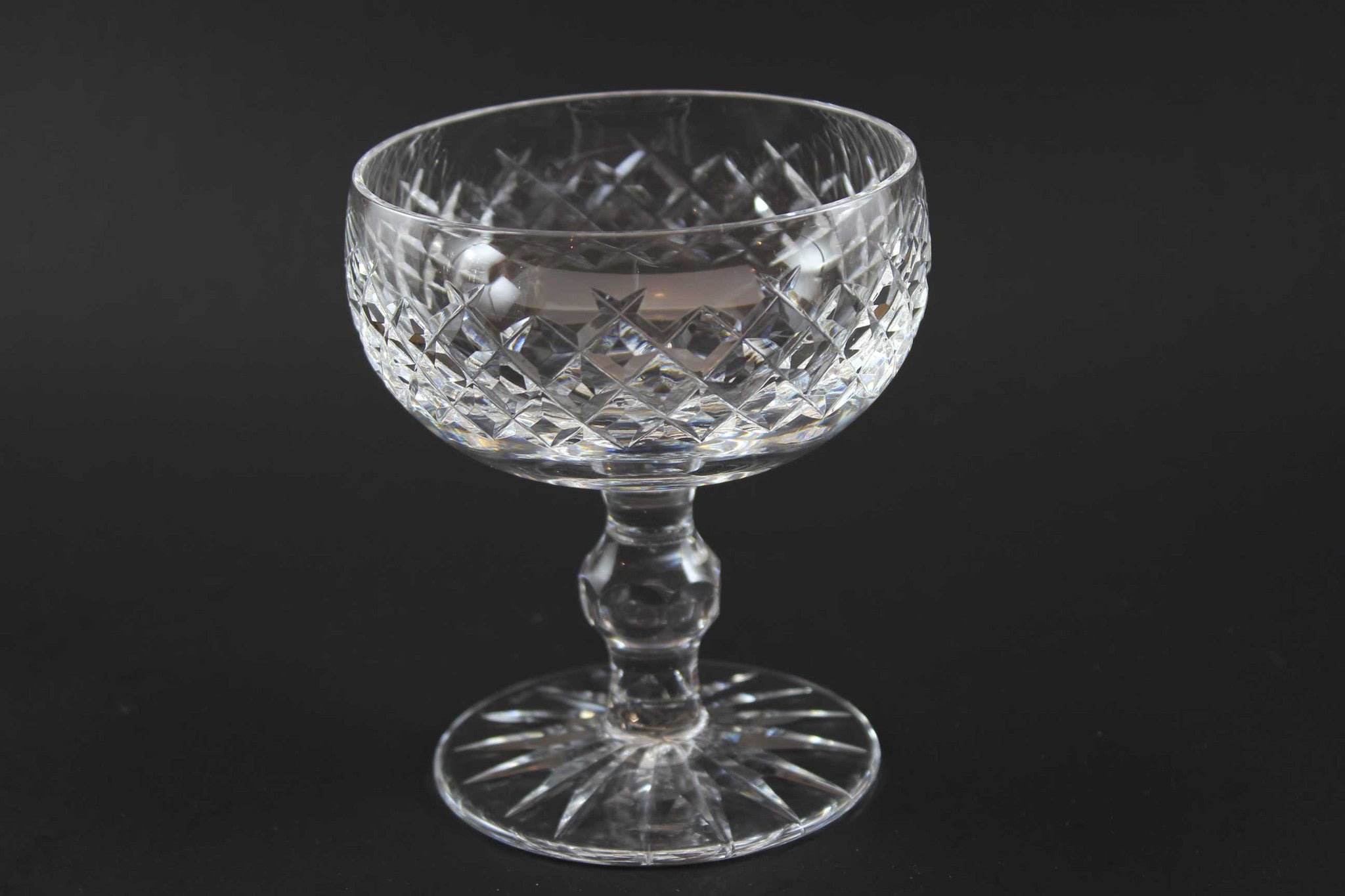 Waterford Crystal-Champagne in Boyne Pattern (Cut Foot)