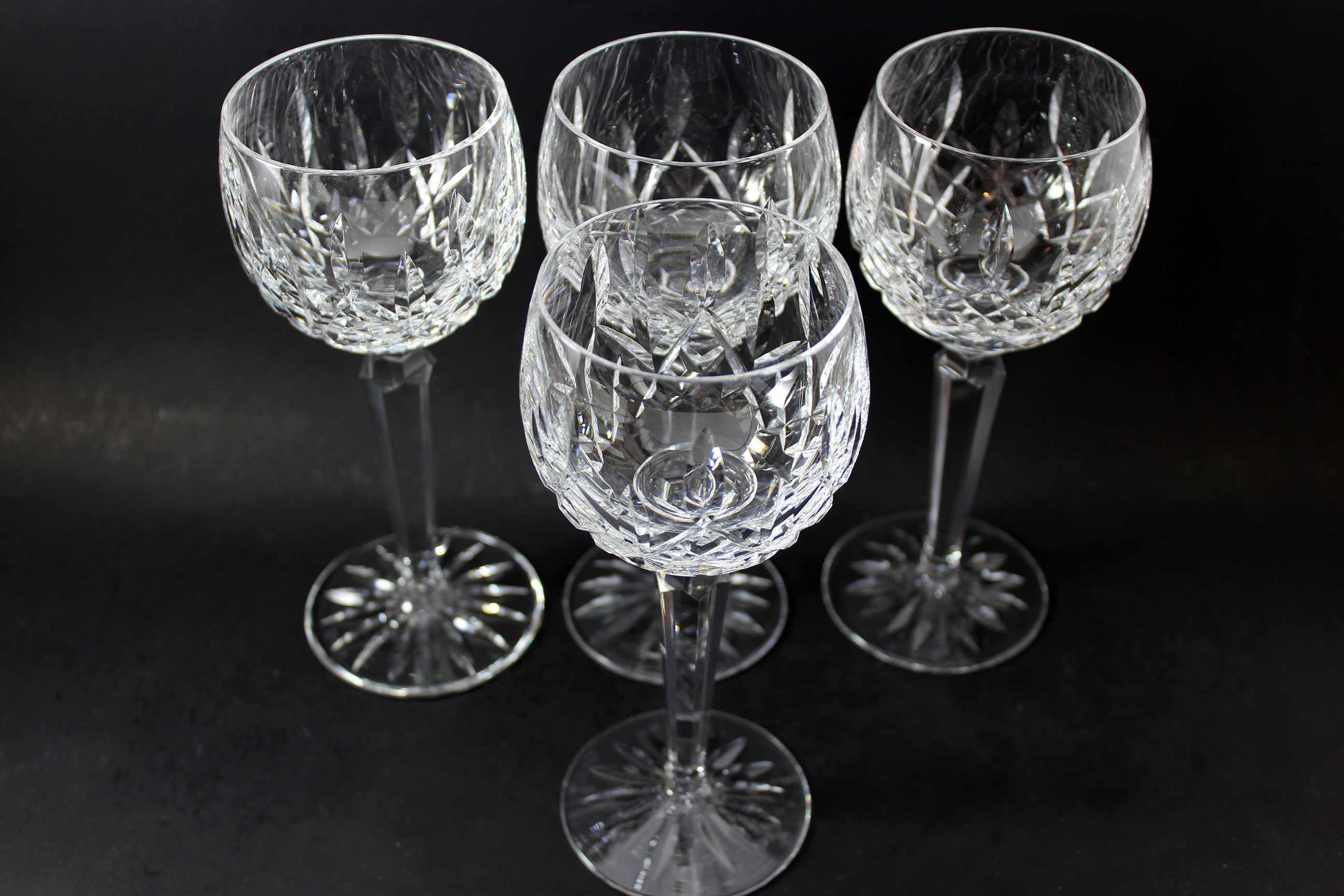 Waterford Crystal, Lismore, Vintage Hock Glasses