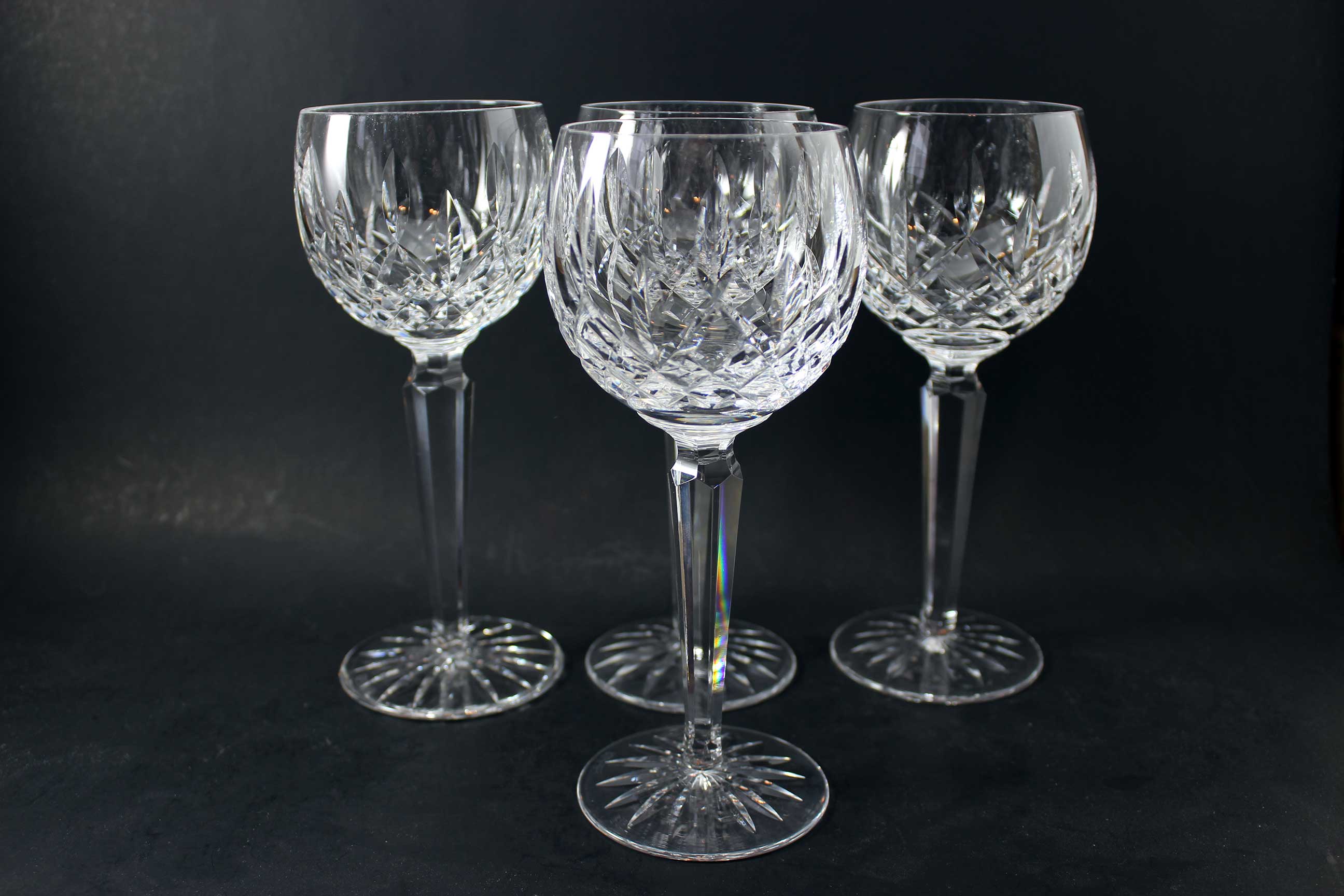 Waterford Crystal, Lismore, Vintage Hock Glasses