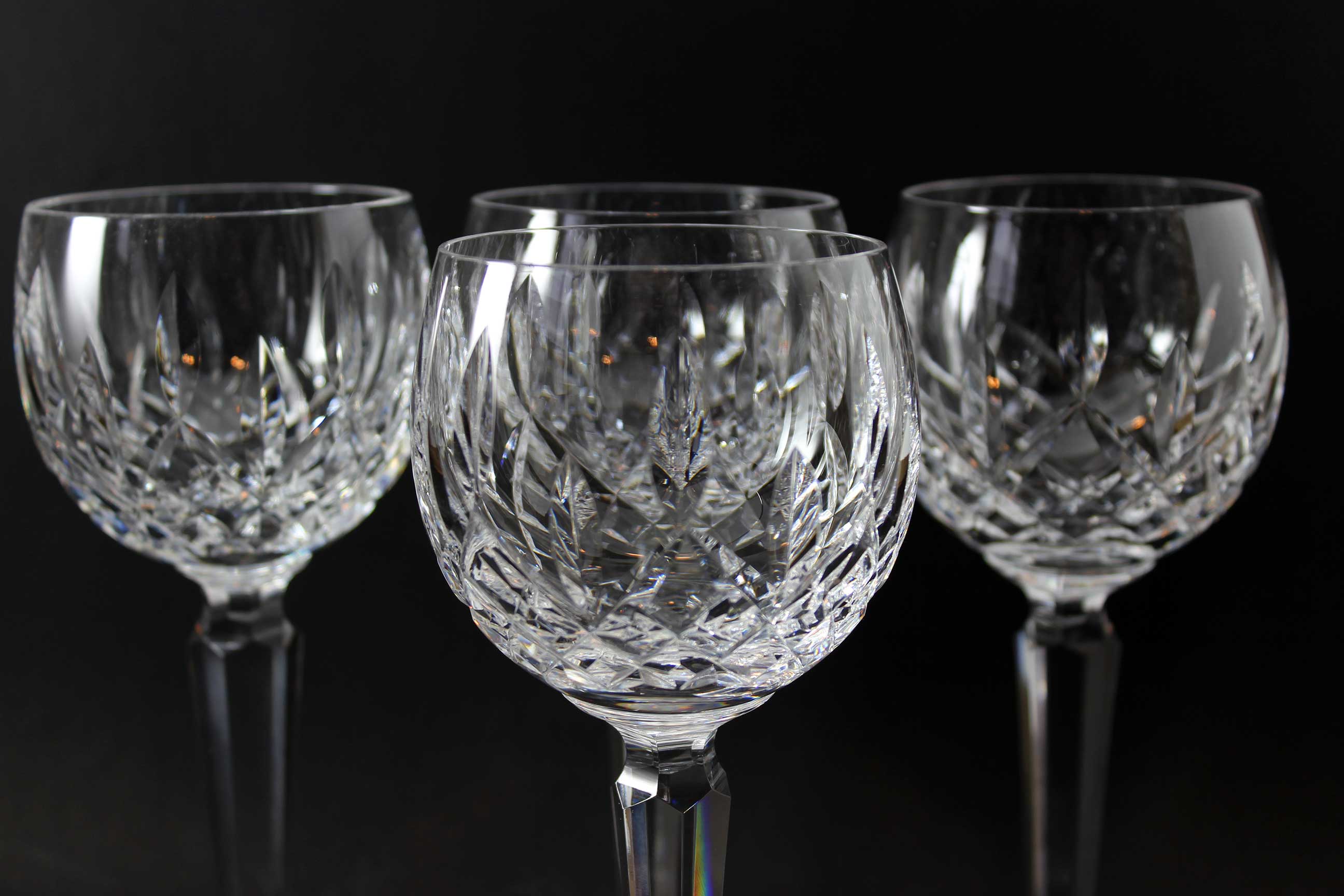 Waterford Crystal, Lismore, Vintage Hock Glasses