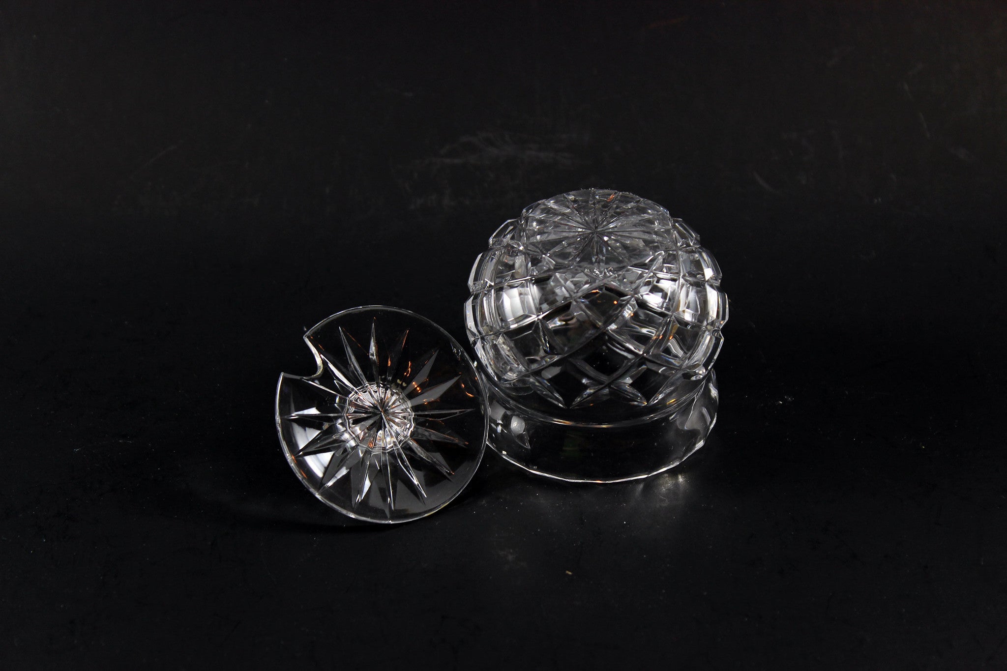 Waterford Crystal Small Honey or Mustard Pot