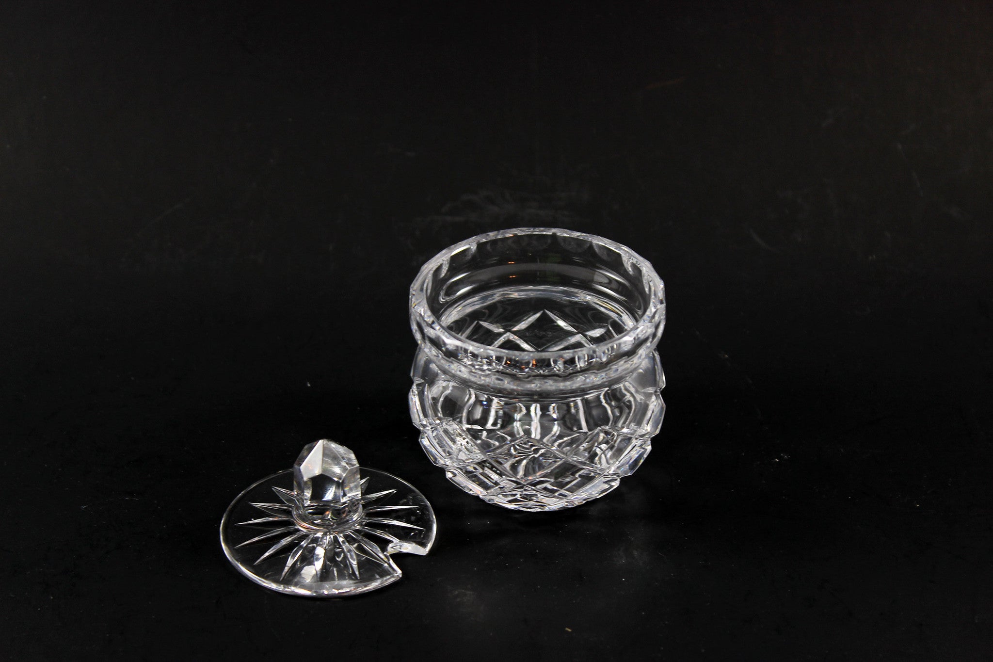 Waterford Crystal Small Honey or Mustard Pot