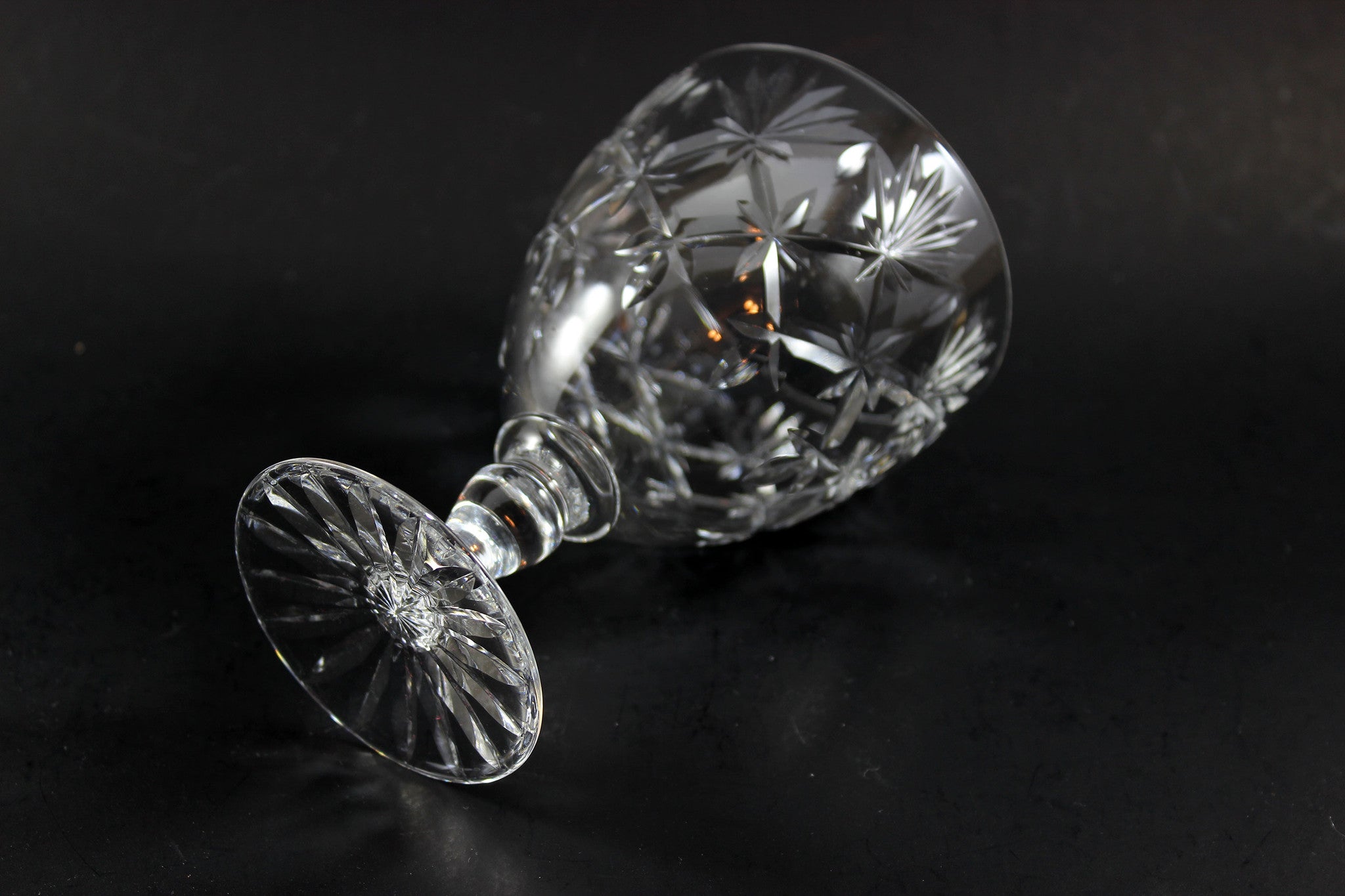 Webb Corbett Crystal, Water Goblets, Chantilly