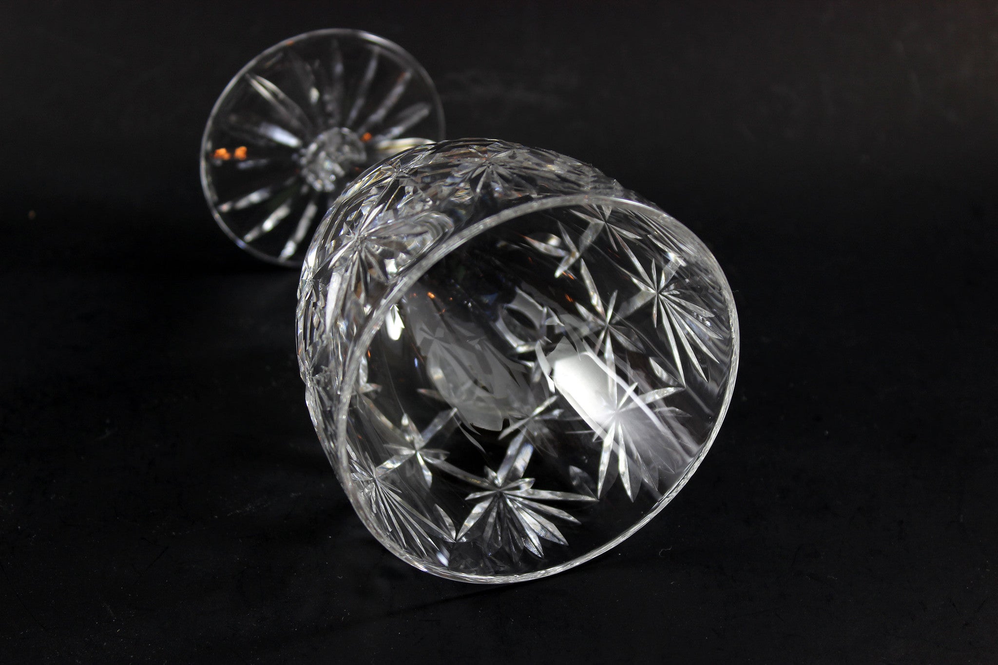 Webb Corbett Crystal, Water Goblets, Chantilly