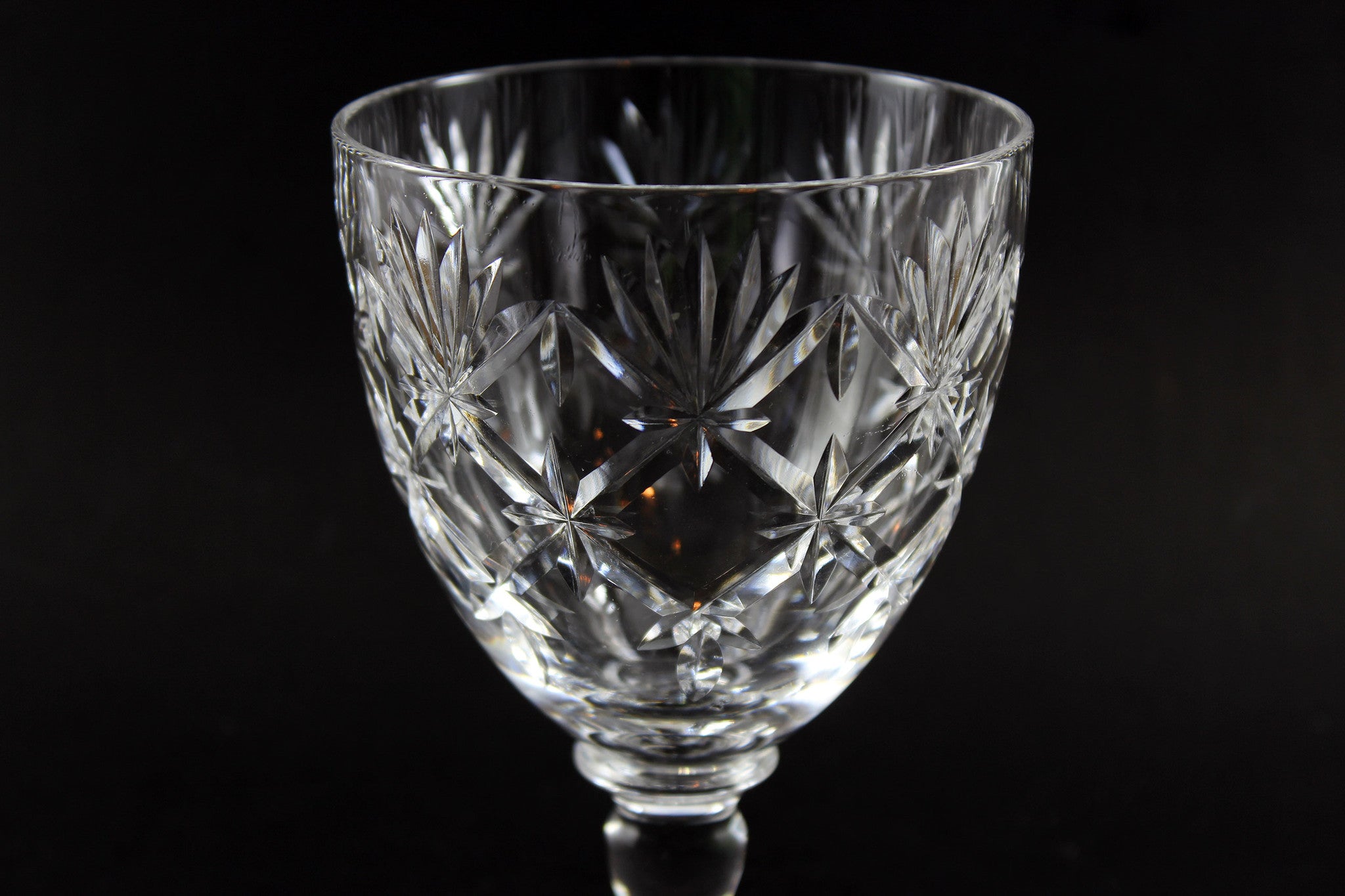 Webb Corbett Crystal, Water Goblets, Chantilly