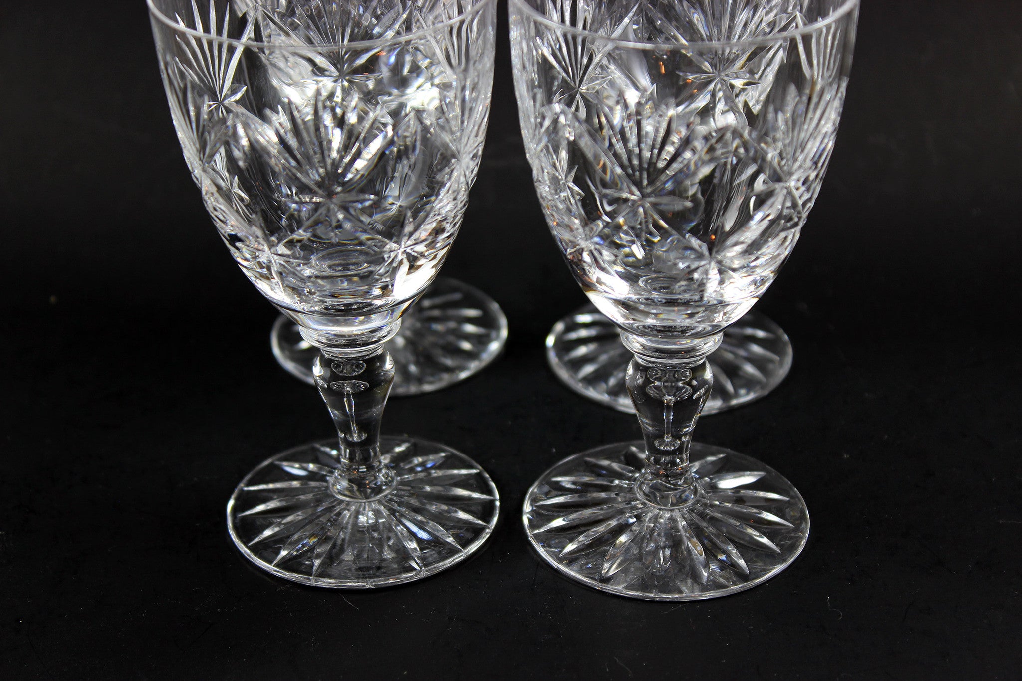 Webb Corbett Crystal, Claret Wine Glasses, Chantilly