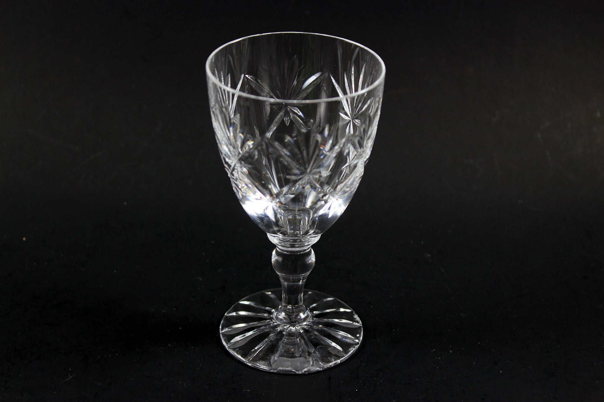 Webb Corbett Crystal, Claret Wine Glasses, Chantilly