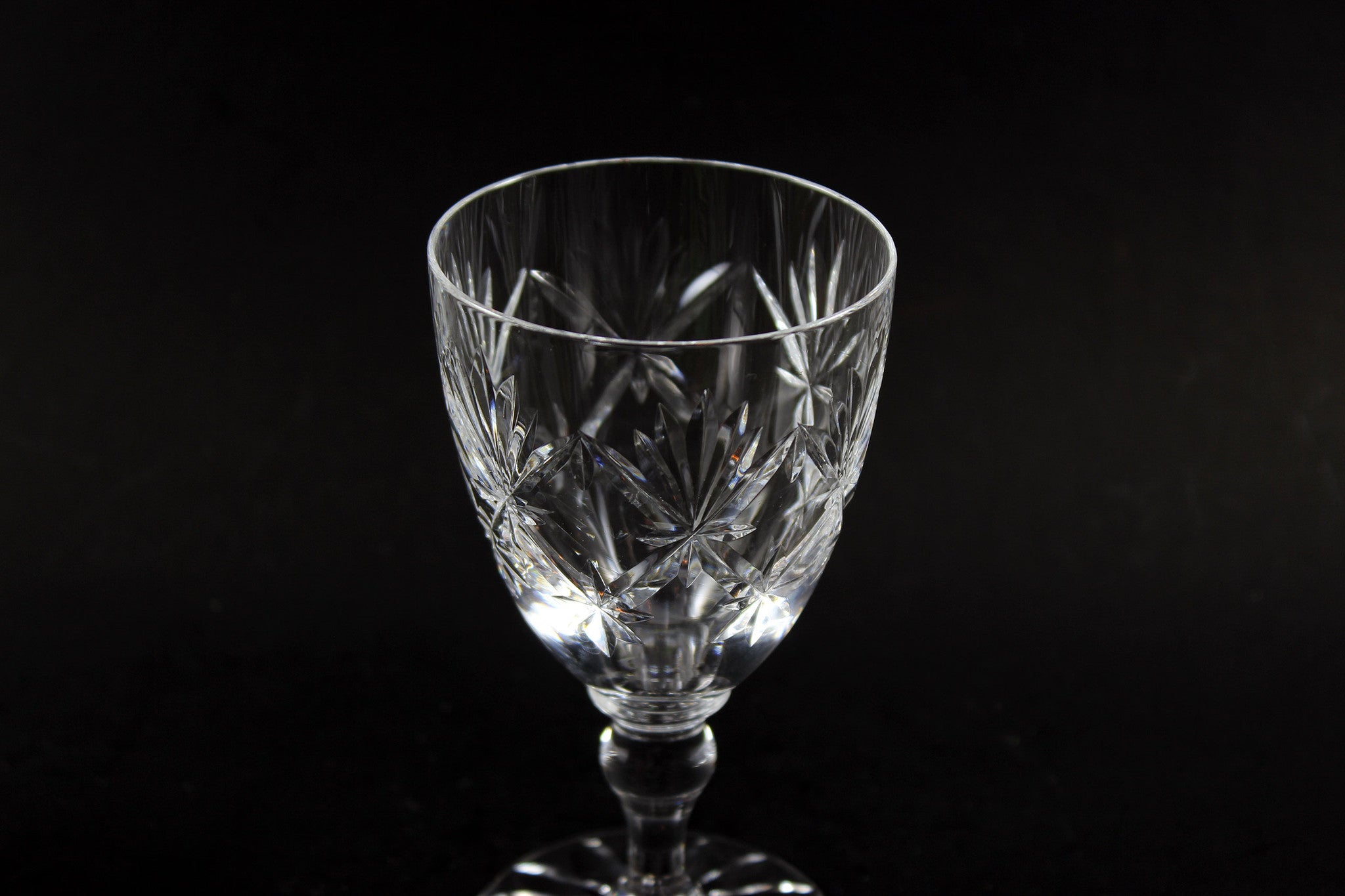 Webb Corbett Crystal, Claret Wine Glasses, Chantilly