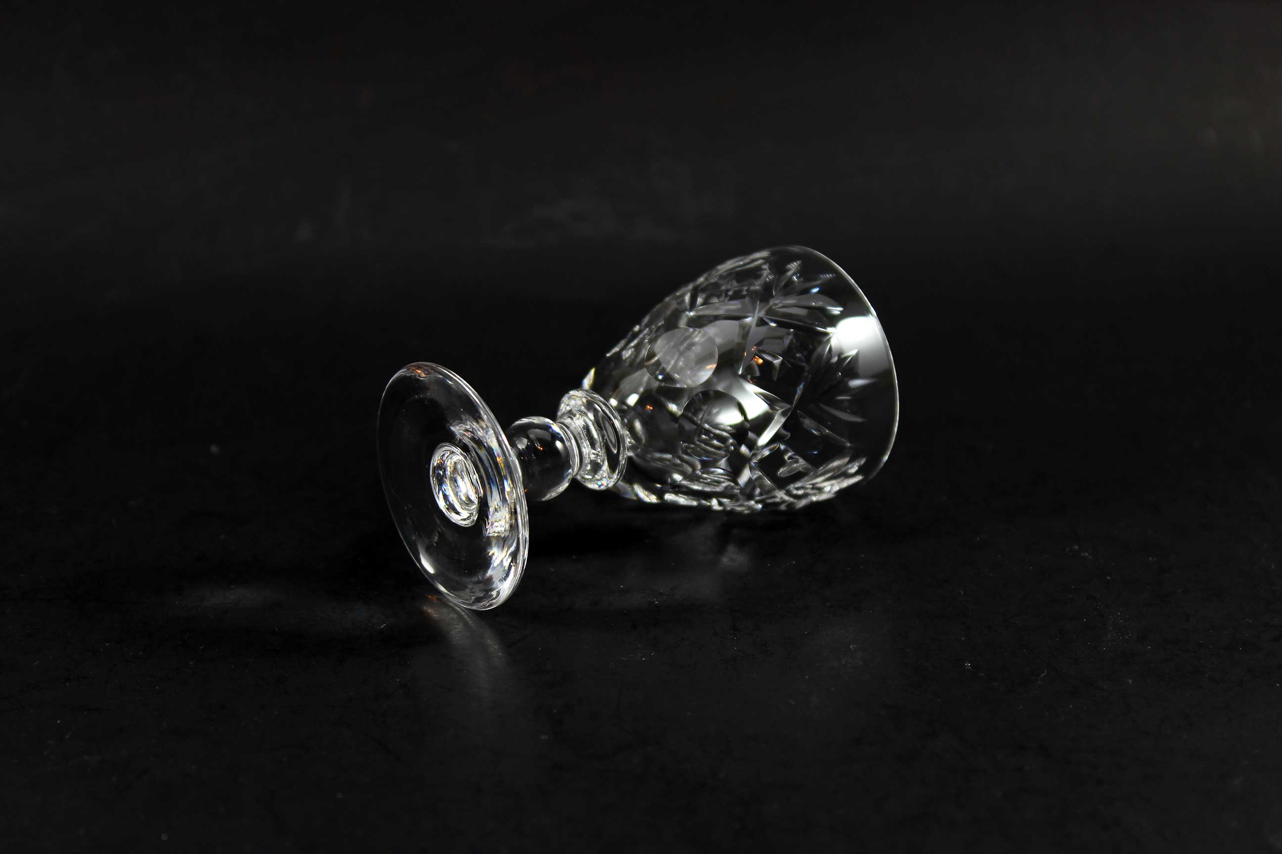 Webb Corbett Crystal, Georgian Pattern, Liqueur Glasses