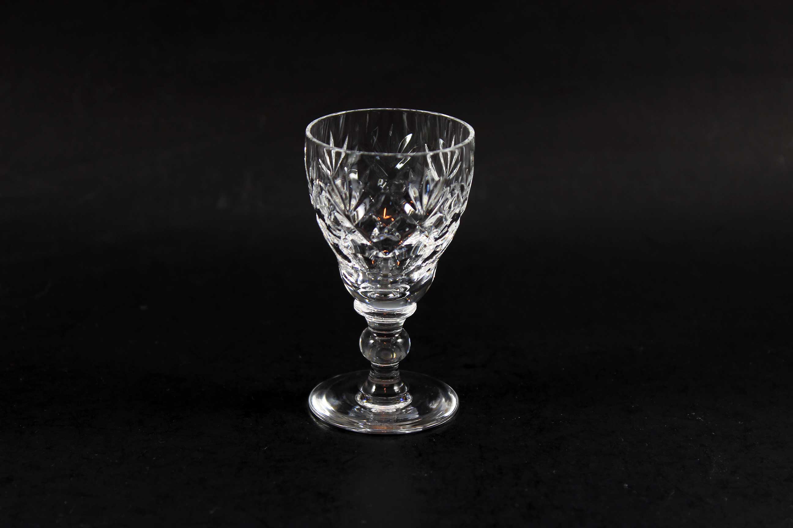 Webb Corbett Crystal, Georgian Pattern, Liqueur Glasses