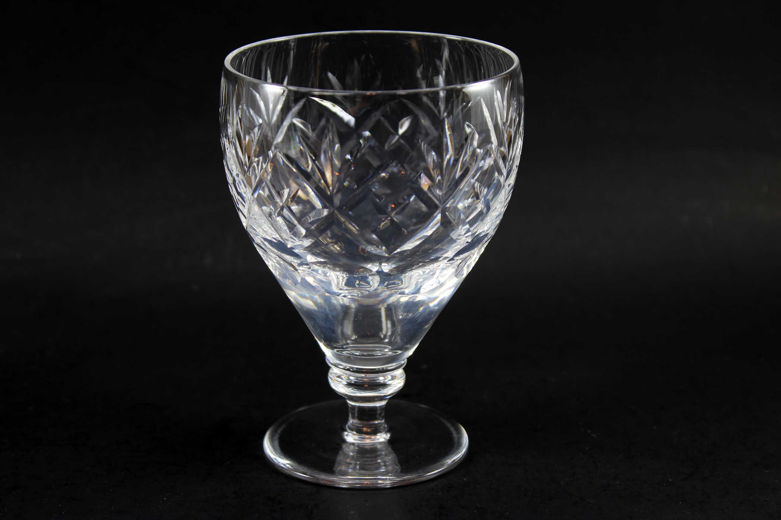 Webb Corbett Crystal, Georgian Pattern, Water Goblets