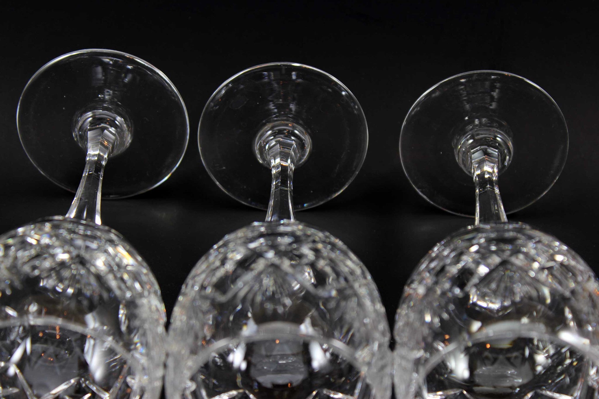 Webb Corbett Crystal, Coton, Wine Hocks