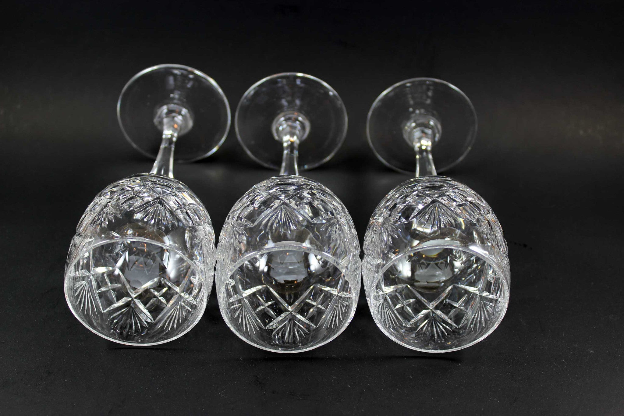Webb Corbett Crystal, Coton, Wine Hocks