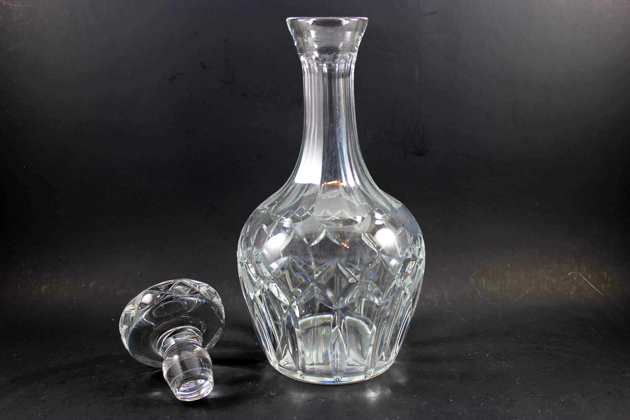 Webb Corbett, Heavy Crystal Decanter and Rocks Glasses (6)