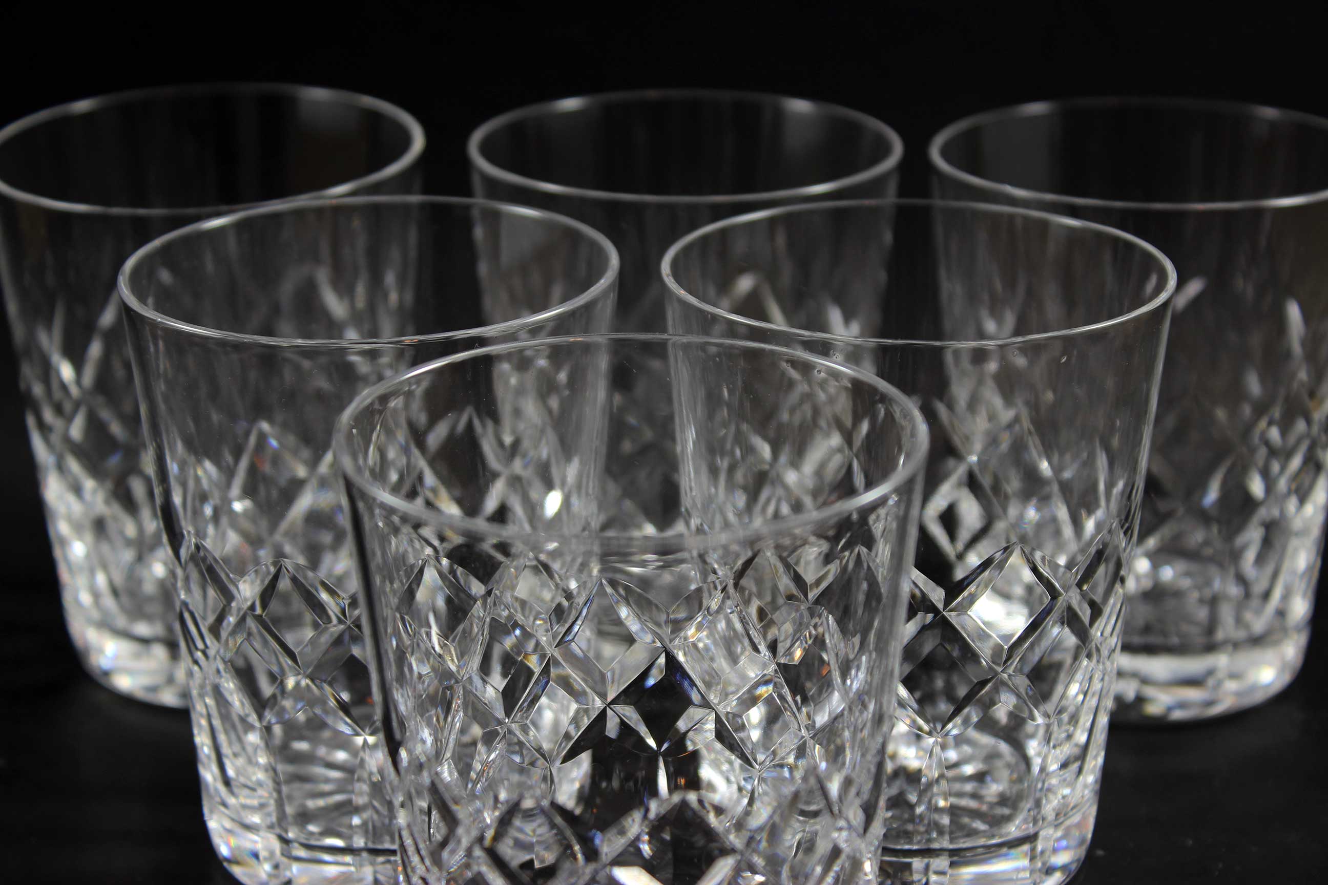 Webb Corbett, Heavy Crystal Rocks Glasses