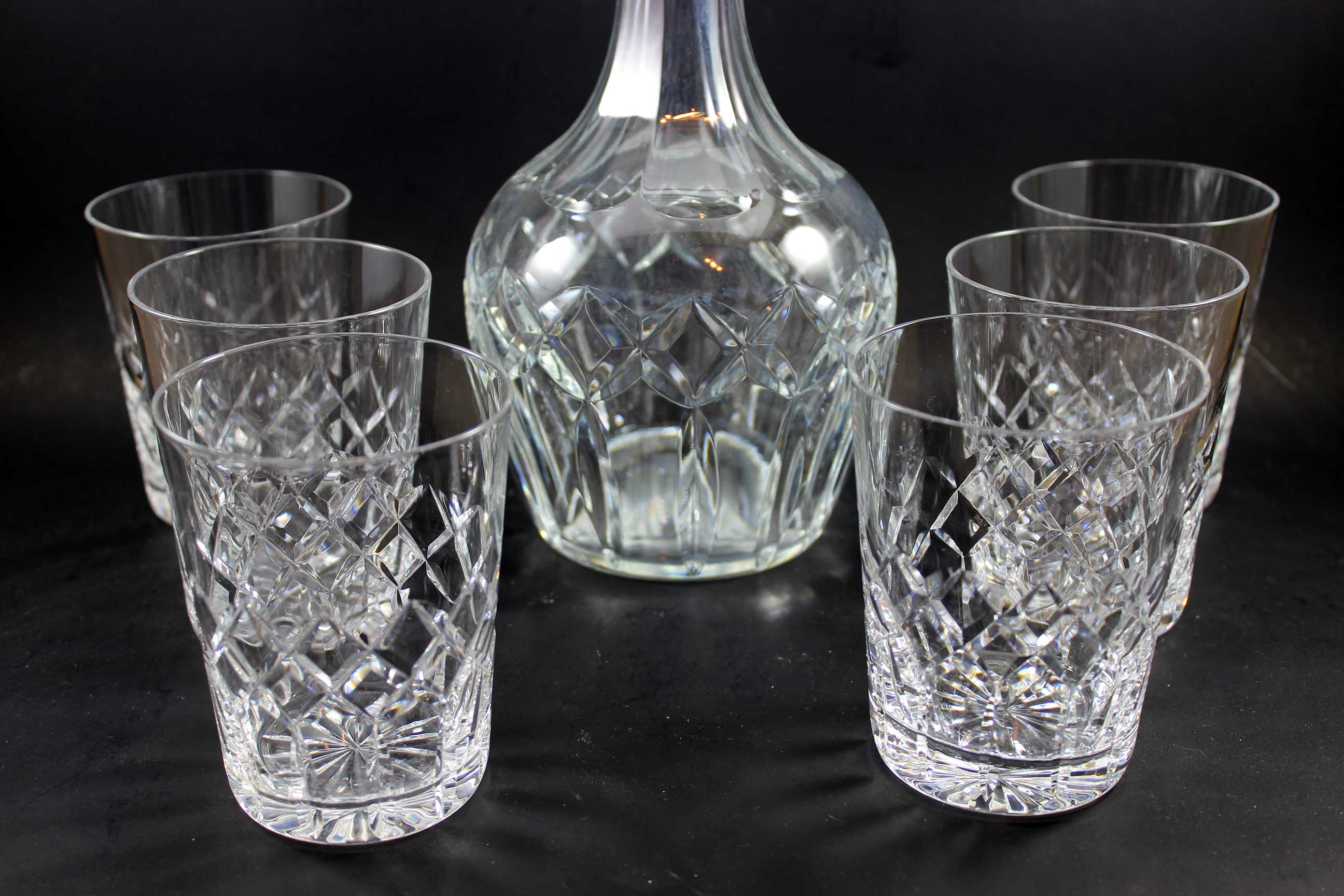 Webb Corbett, Heavy Crystal Rocks Glasses