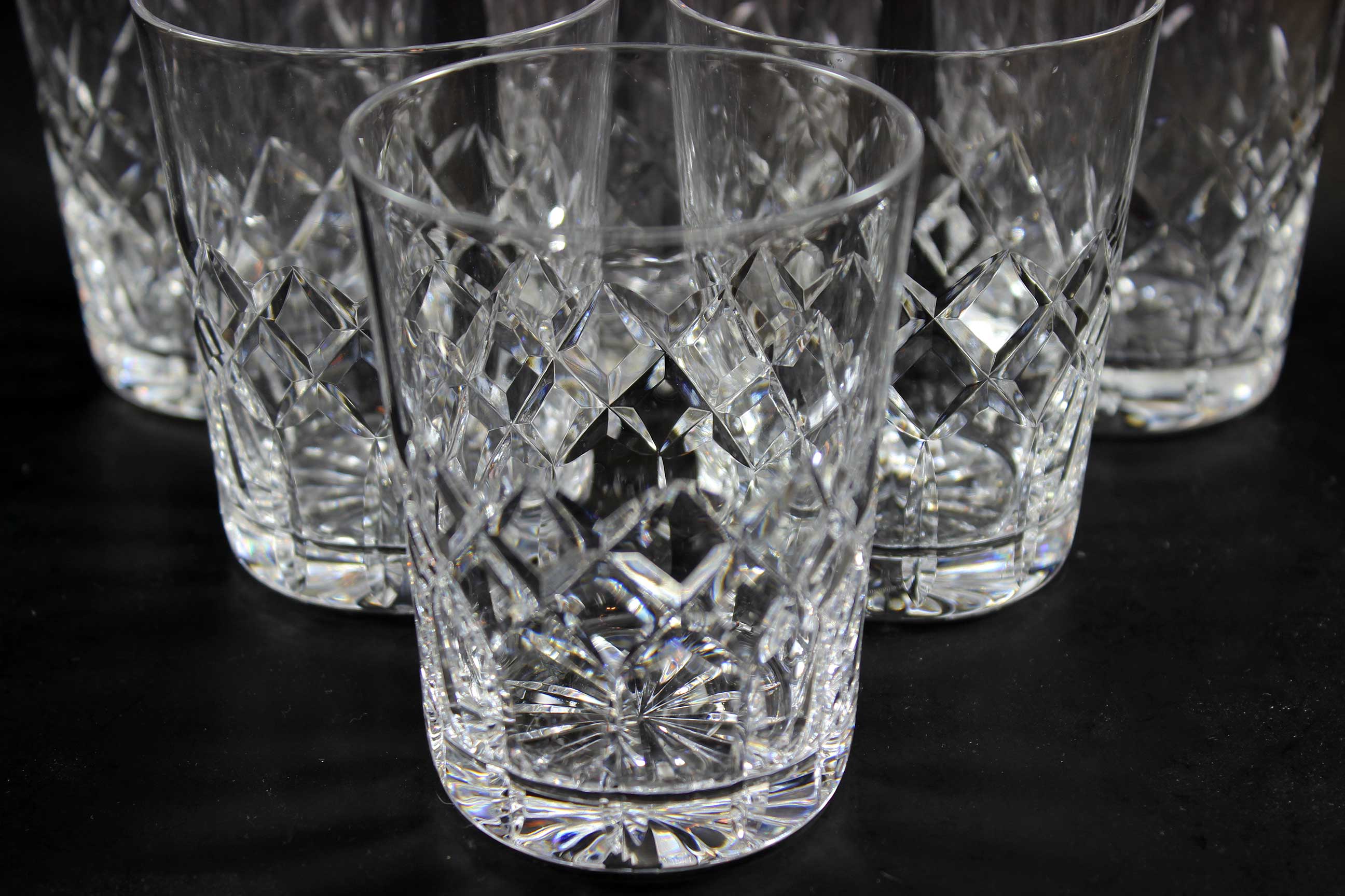 Webb Corbett, Heavy Crystal Rocks Glasses