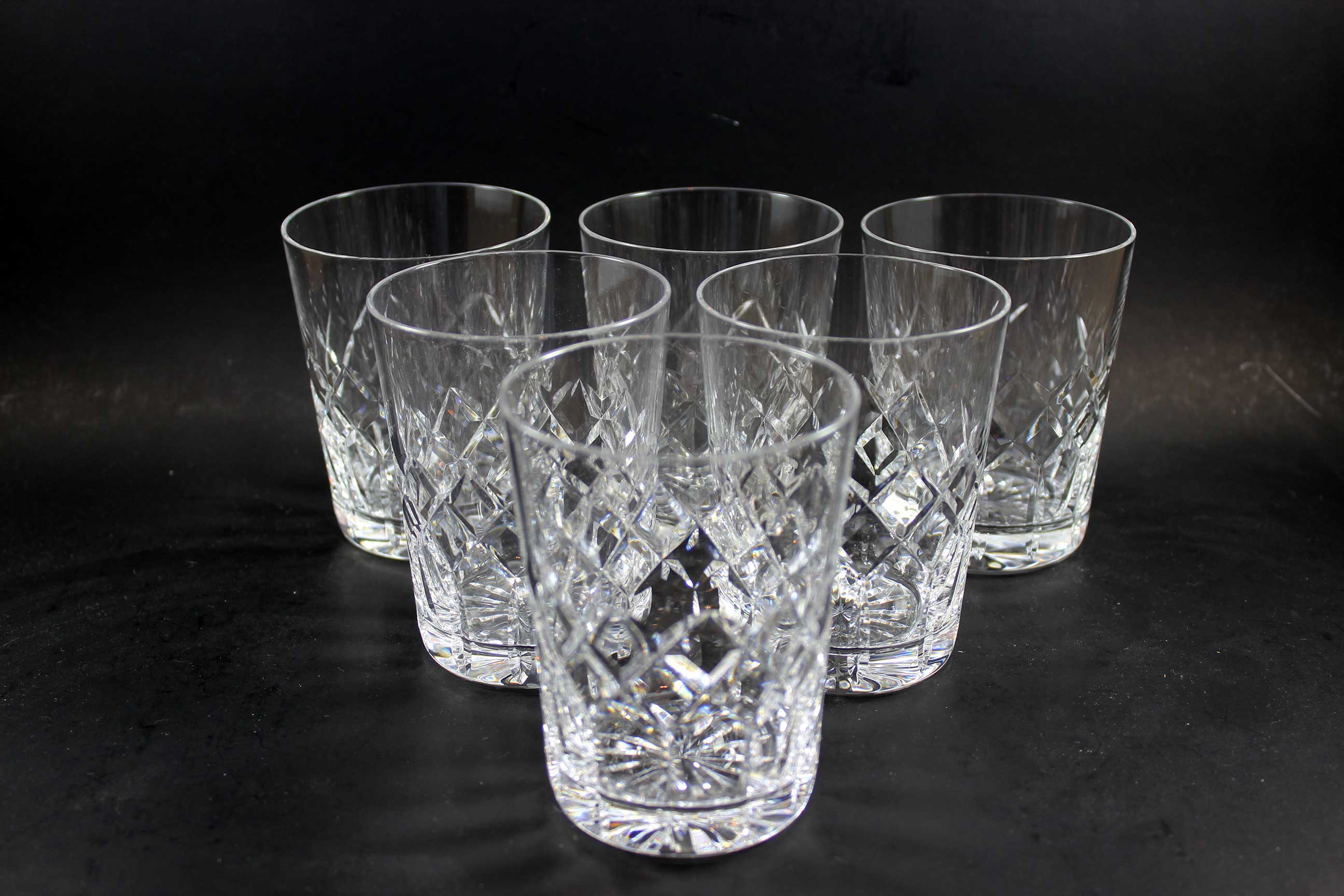 Webb Corbett, Heavy Crystal Rocks Glasses