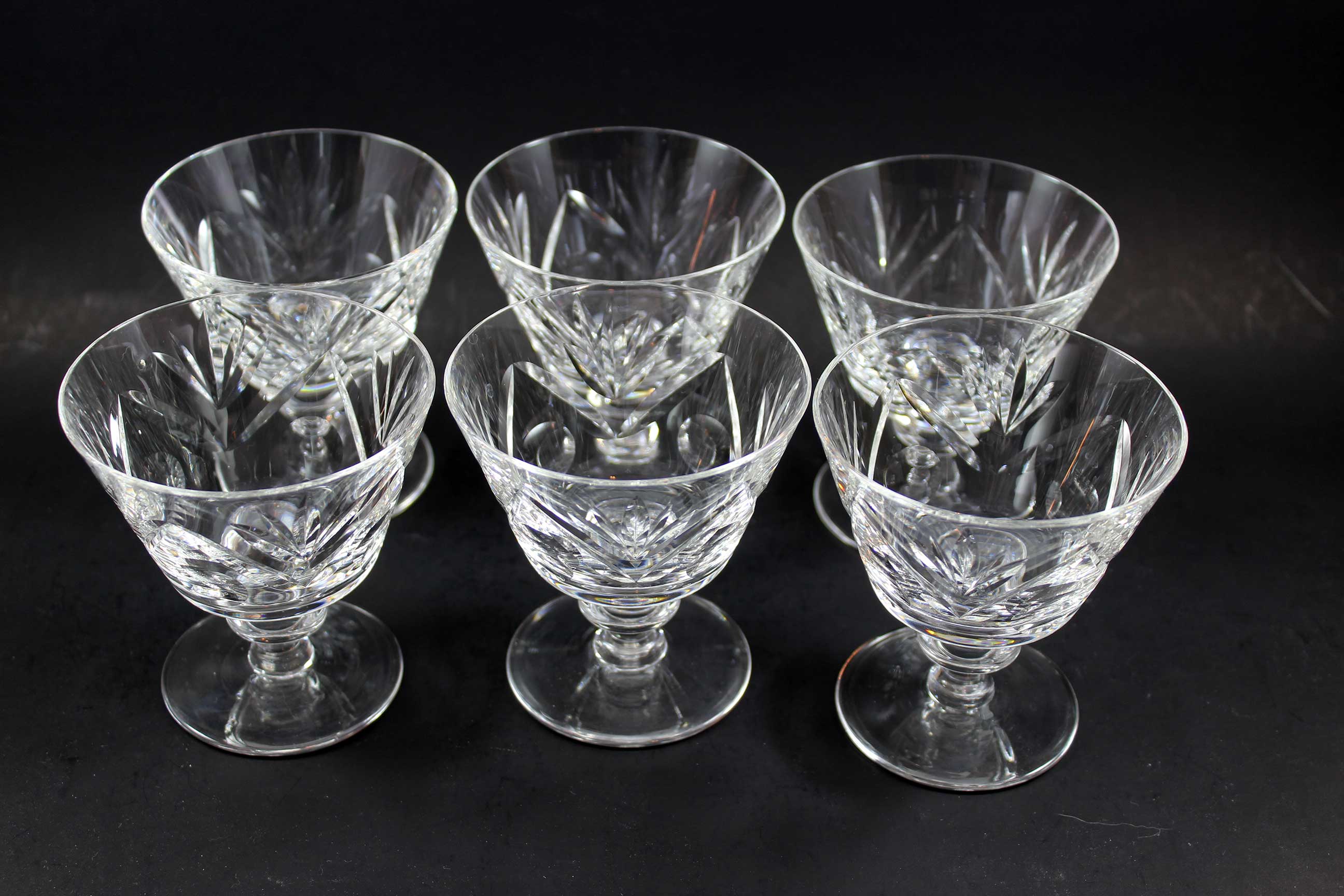 Webb Corbett Crystal, Sorbet or Dessert Glasses