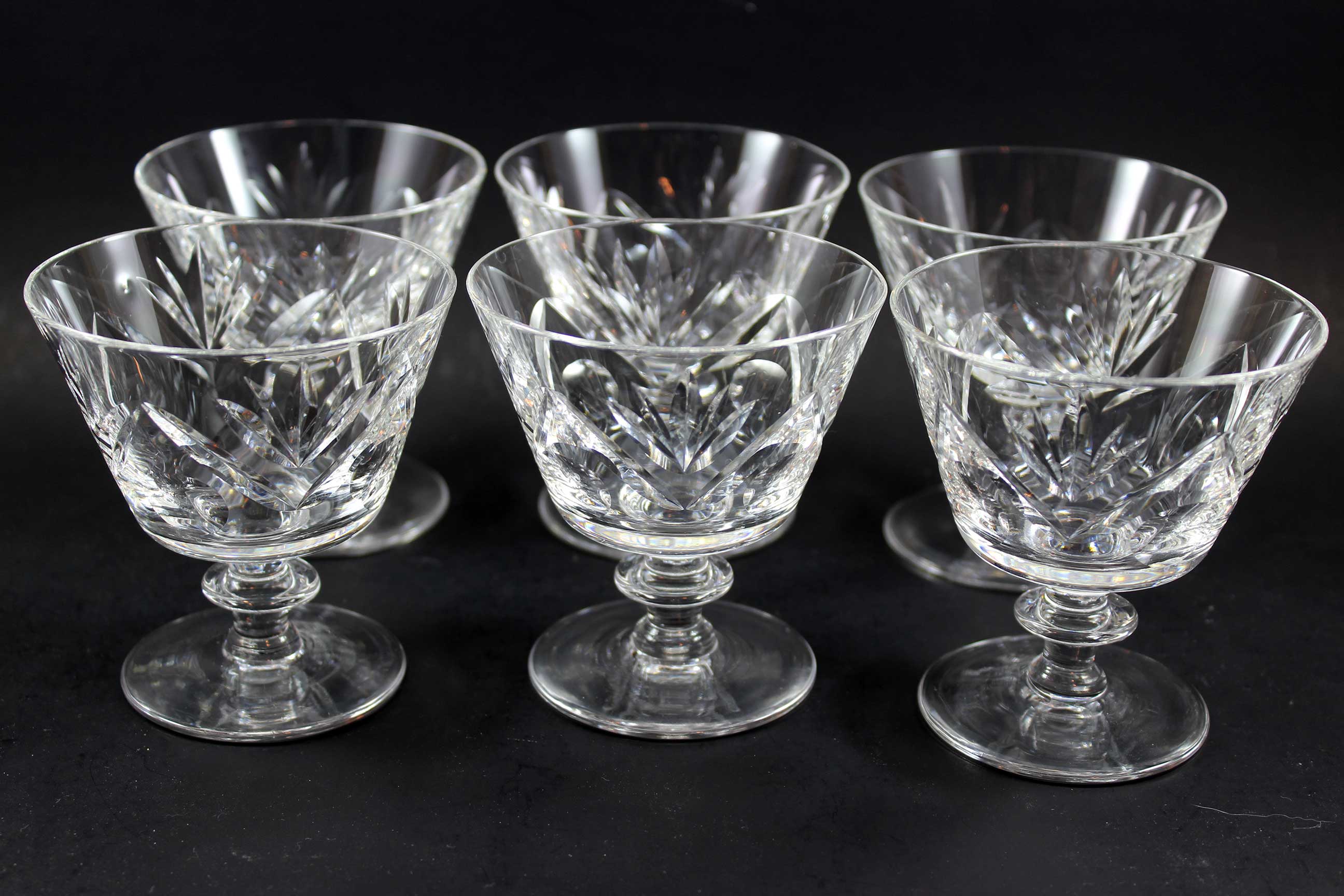 Webb Corbett Crystal, Sorbet or Dessert Glasses