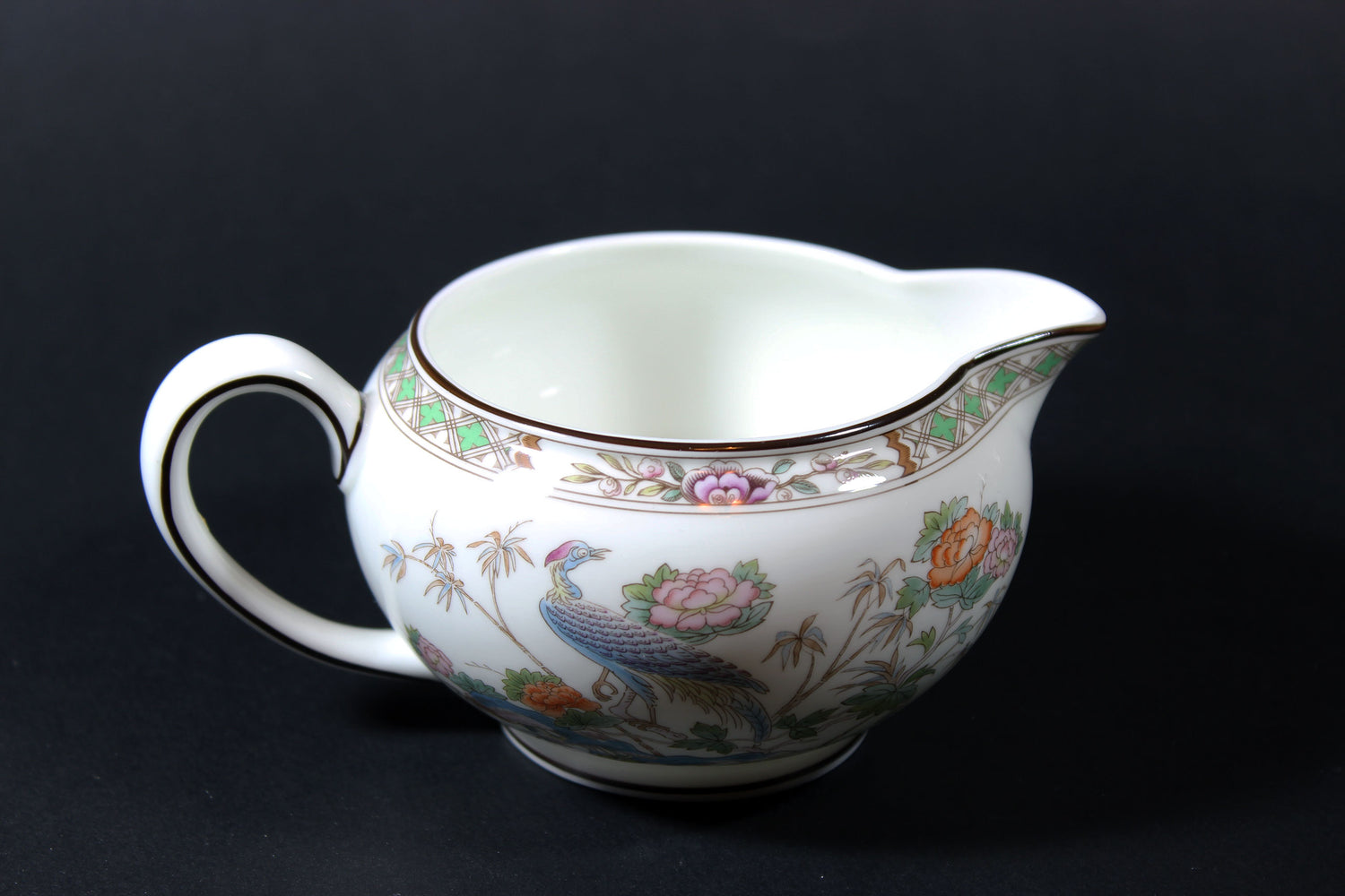 Wedgwood Kutani Crane Cream and Sugar