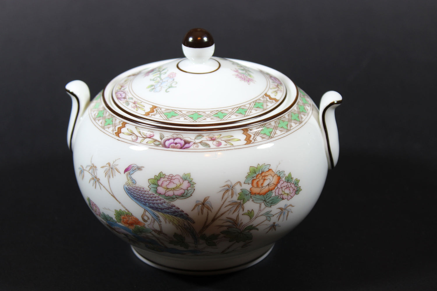 Wedgwood Kutani Crane Cream and Sugar