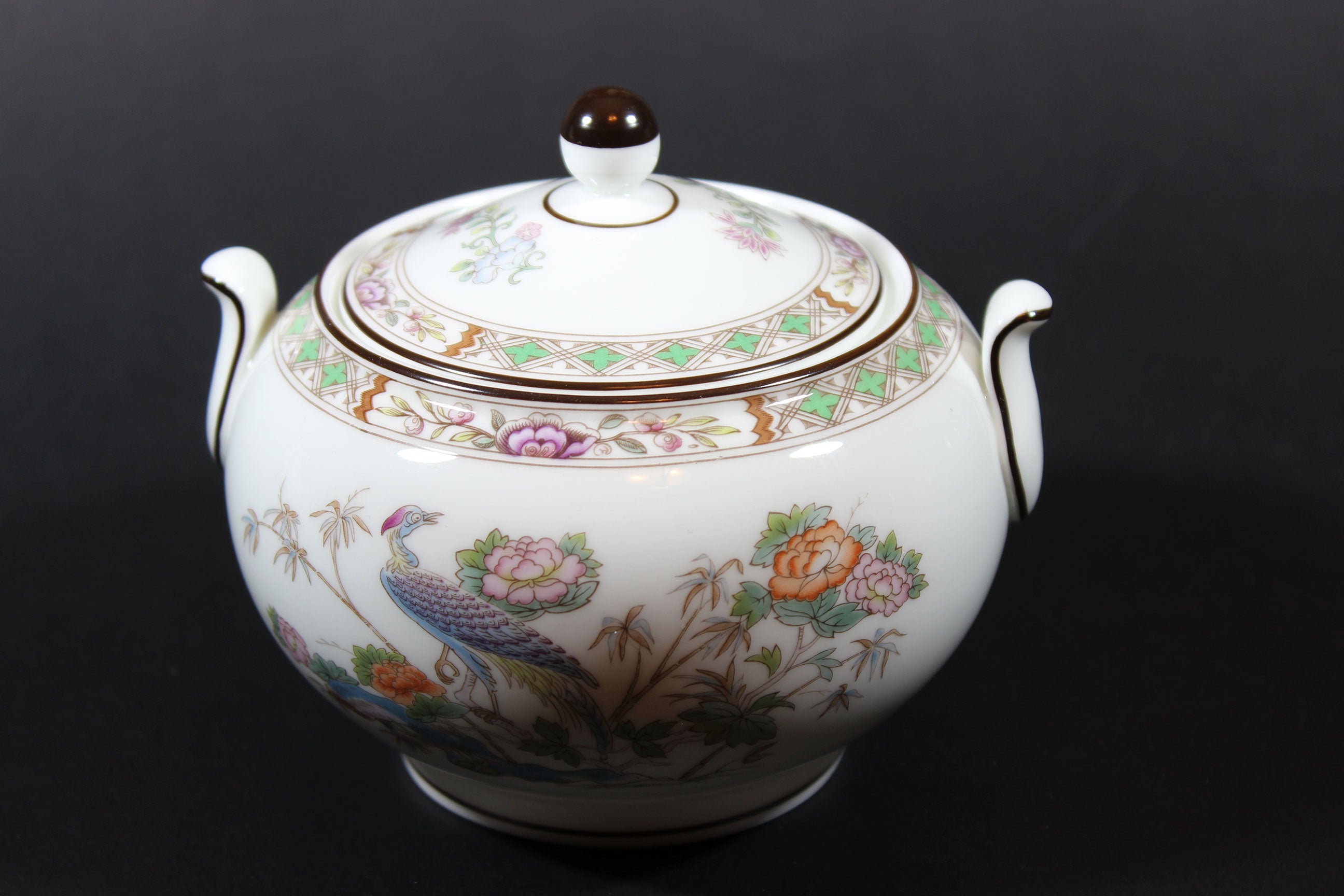 Wedgwood Kutani Crane Cream and Sugar