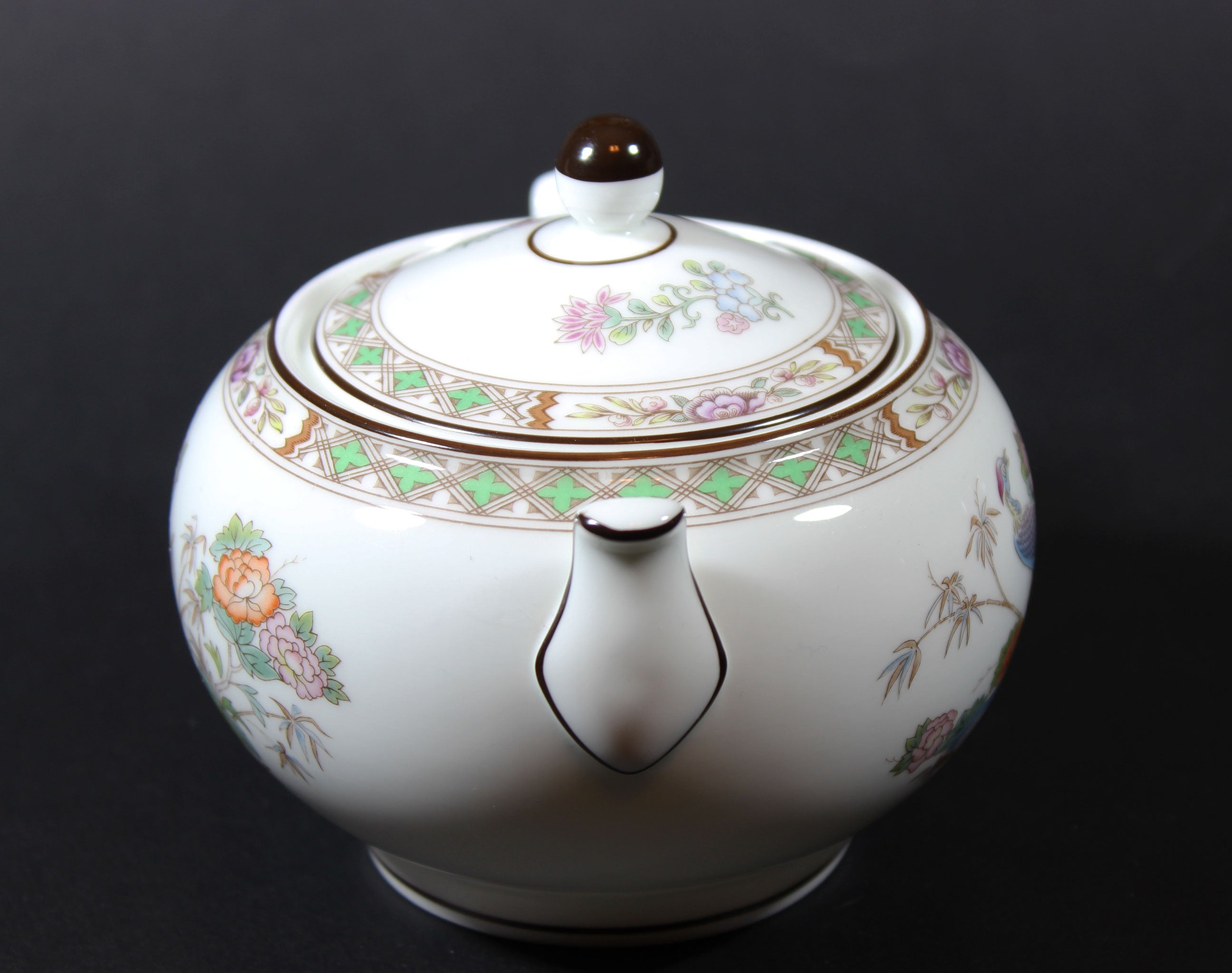 Wedgwood Kutani Crane Cream and Sugar