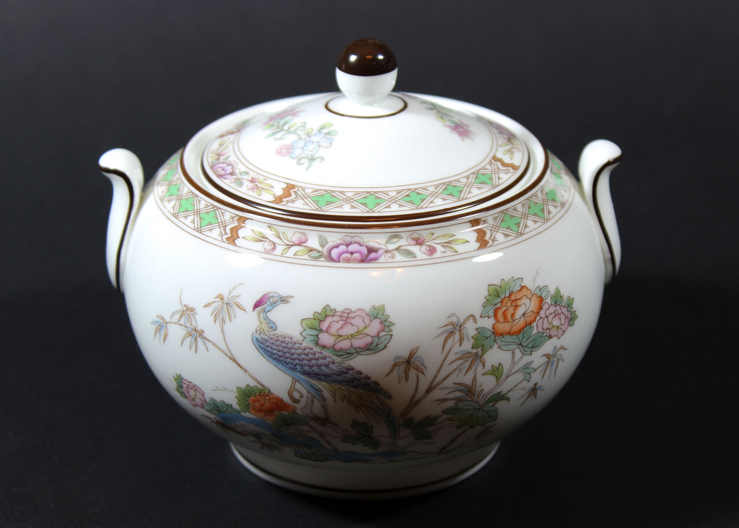 Wedgwood Kutani Crane Cream and Sugar