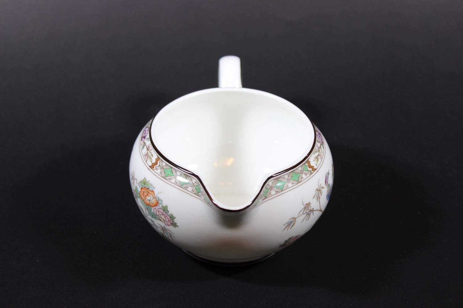 Wedgwood Kutani Crane Cream and Sugar