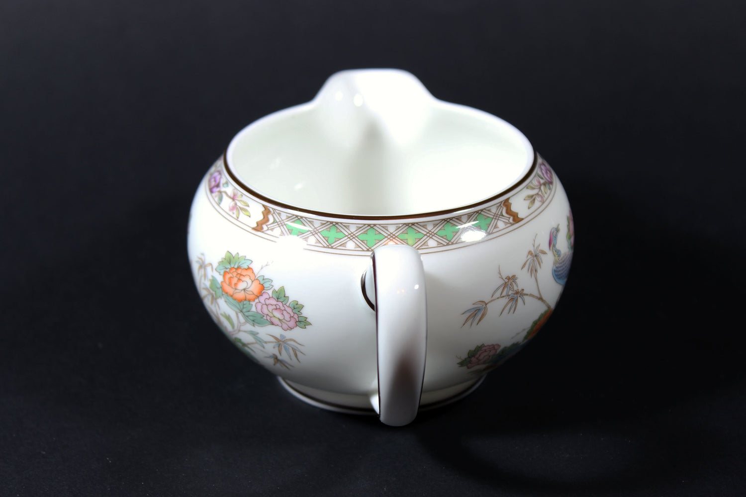 Wedgwood Kutani Crane Cream and Sugar