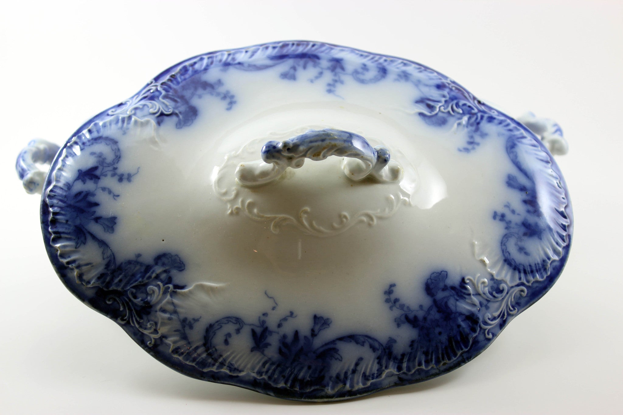 Wedgwood Antique Blue and White Covered Serving Dish