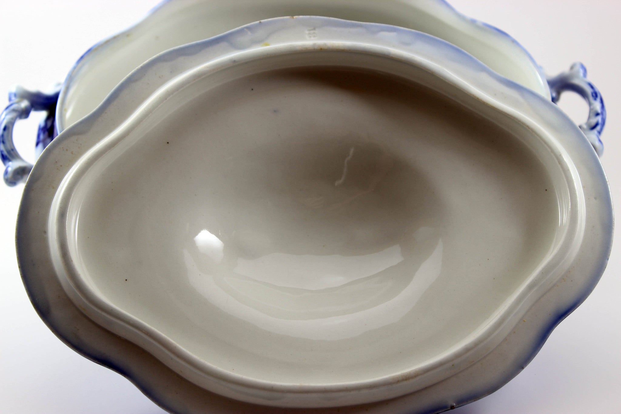 Wedgwood Antique Blue and White Covered Serving Dish