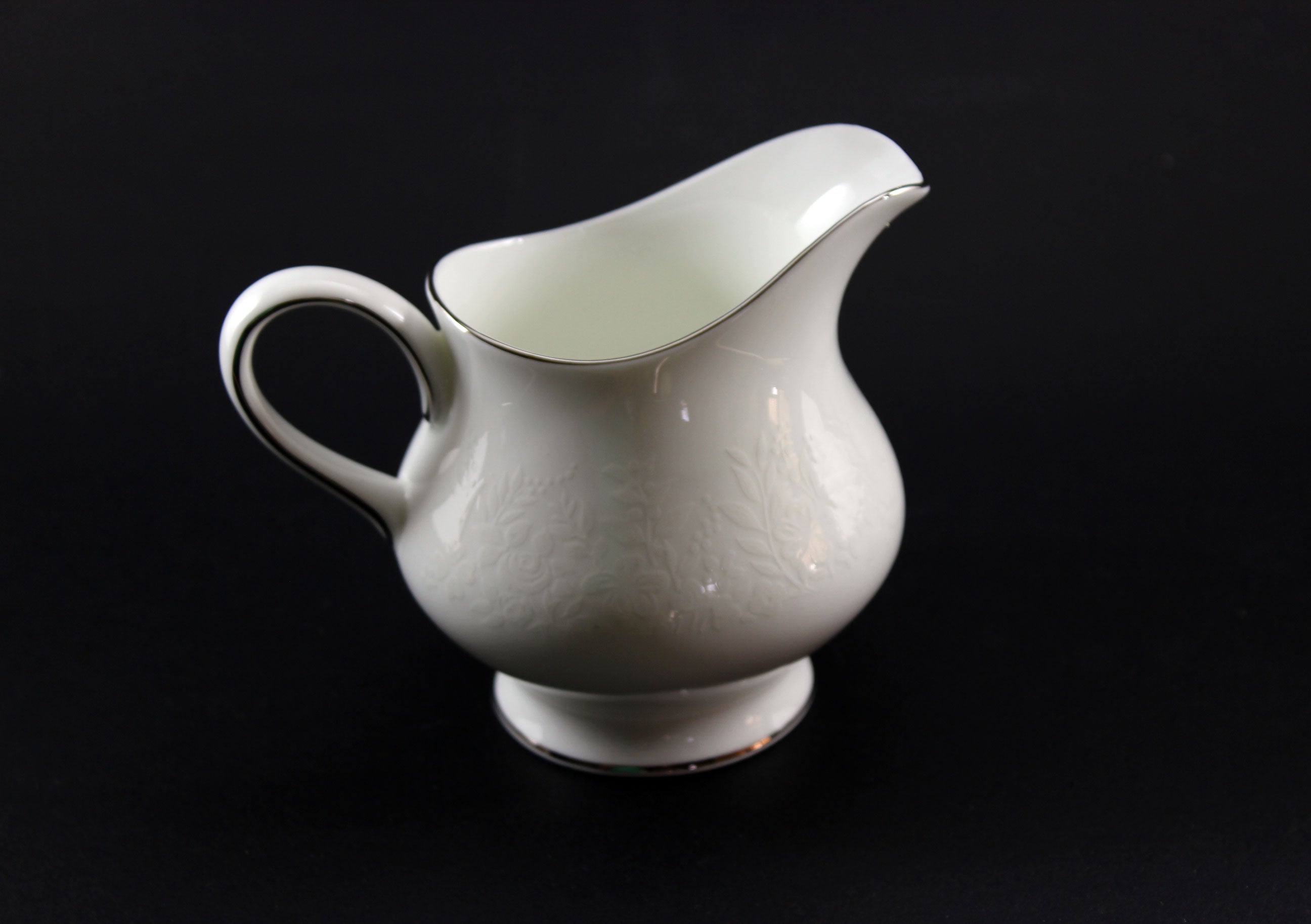 Wedgwood Silver Ermine Bone China, Teapot, Cream and Sugar