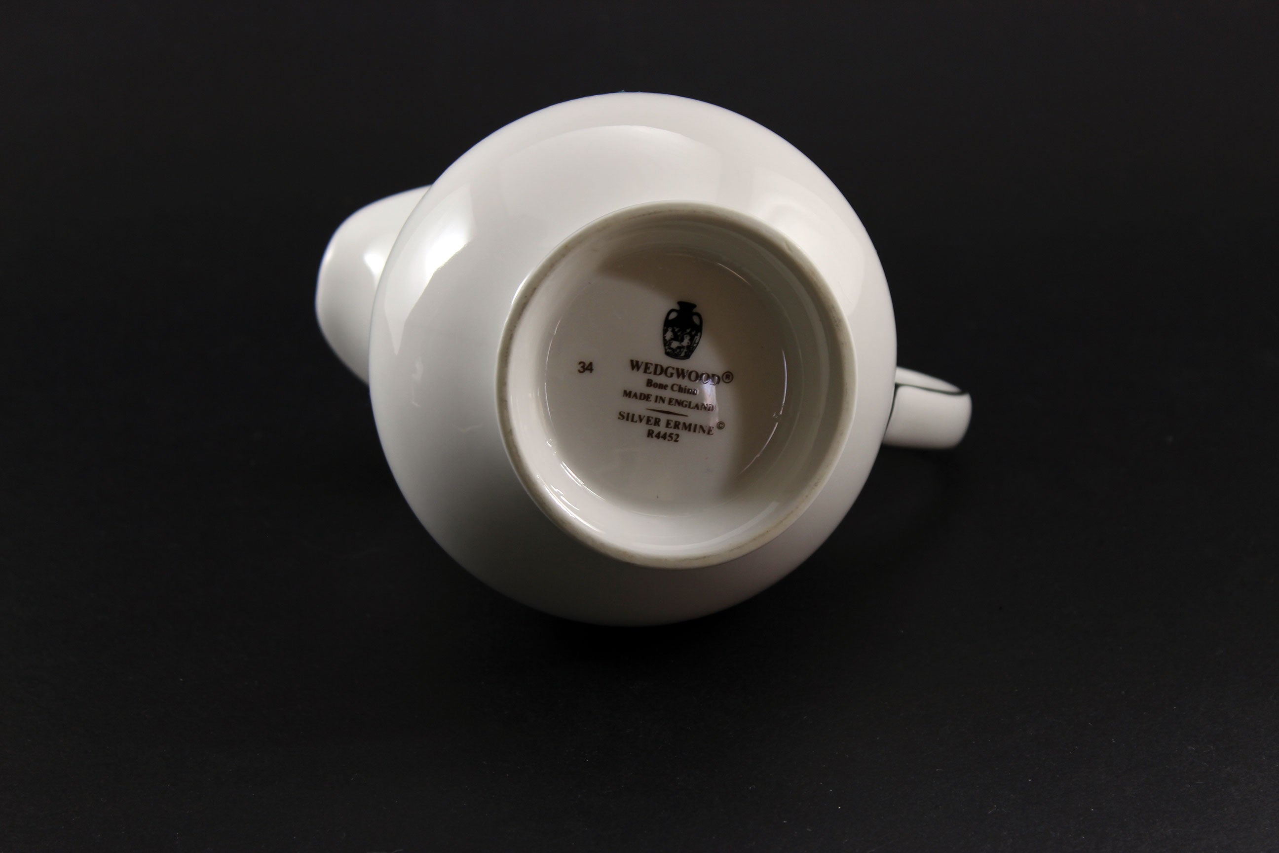 Wedgwood Silver Ermine Bone China, Teapot, Cream and Sugar