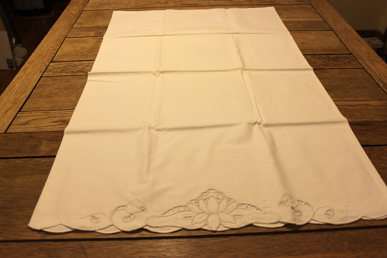 Embroidered White Work Pillowcases