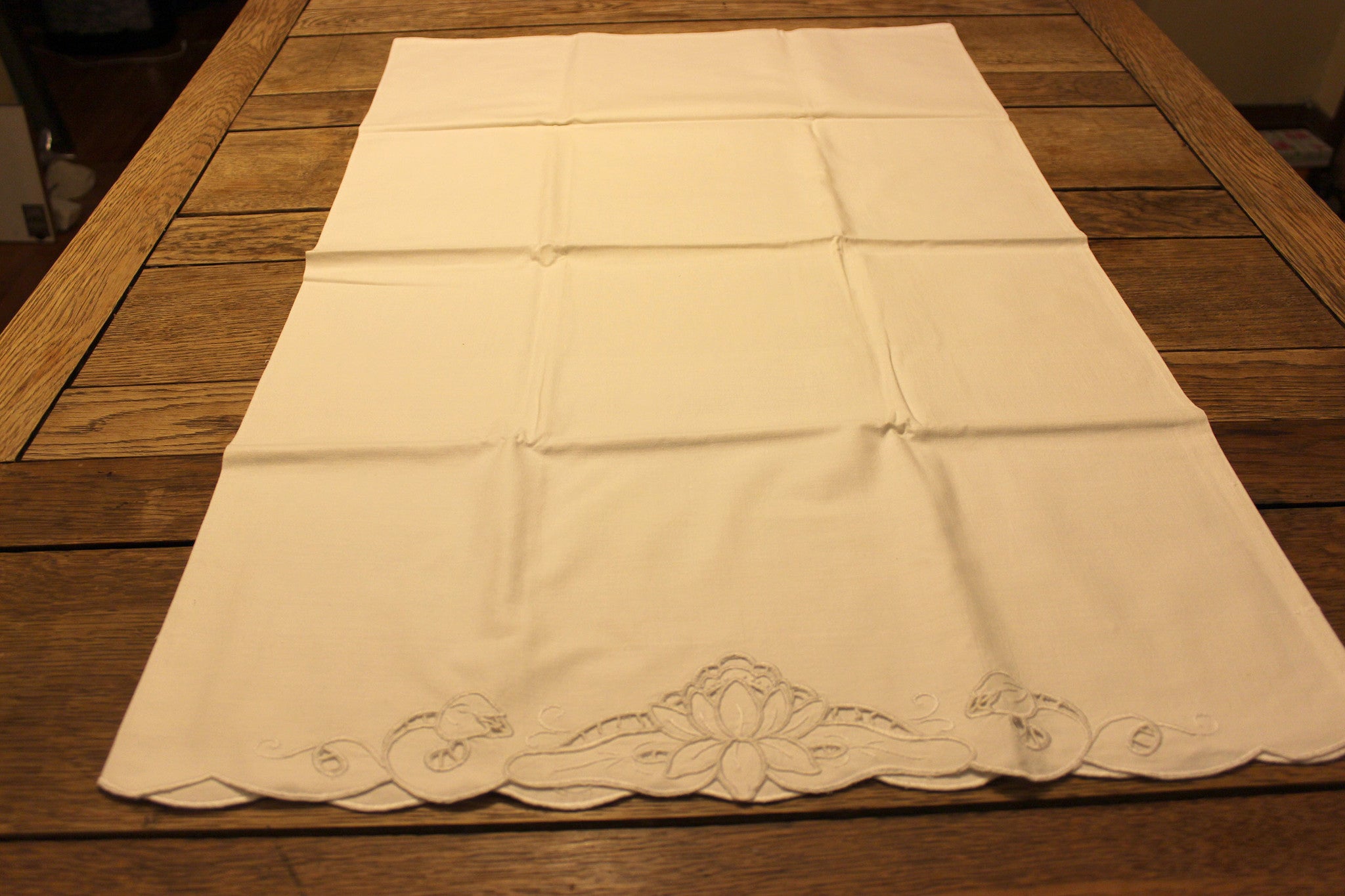 Embroidered White Work Pillowcases