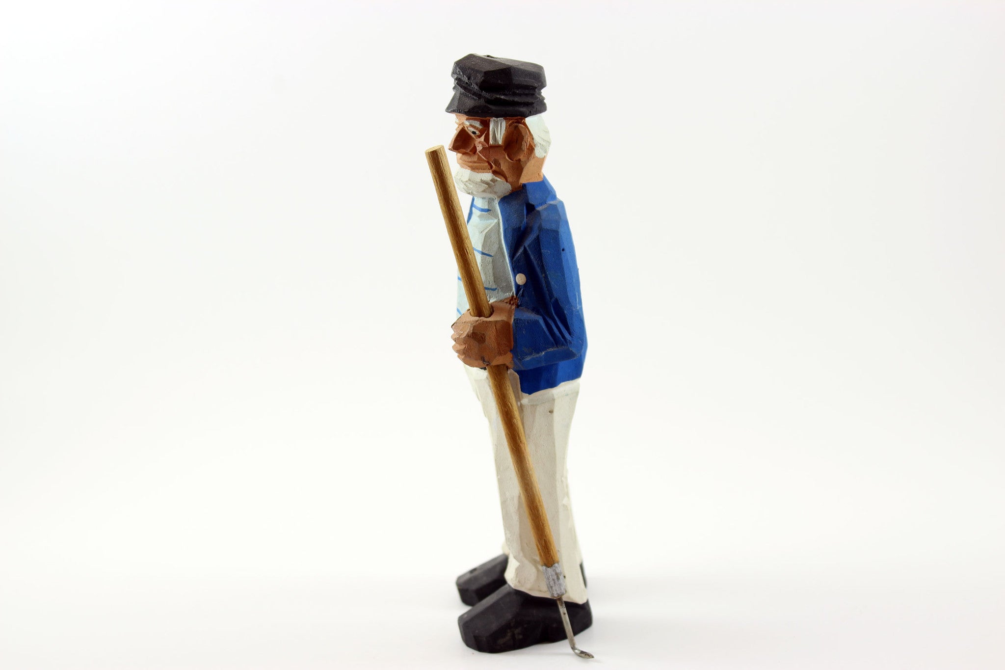 Hand Carved and Painted Quebec Wood Figurine